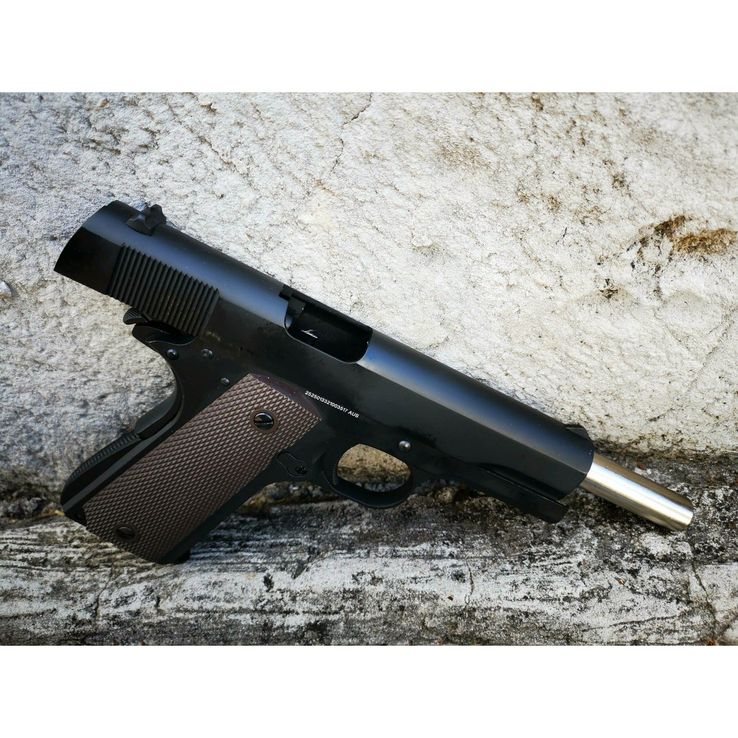 GOLDEN EAGLE 3305 GM1911 GEL BLASTER GREEN GAS OR CO2 POWERED GOVERNMENT VERSION GAS BLOWBACK