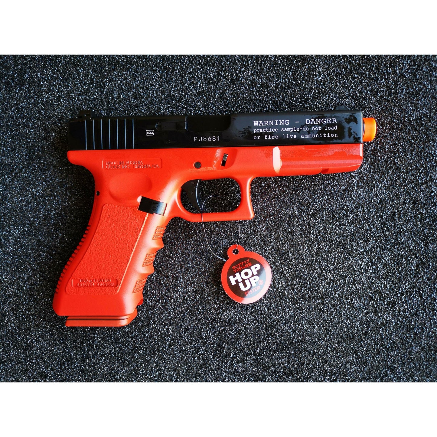 Double Bell Glock22 P Coloring Gas Blowback Gel Blaster Red With Black Practice Custom Green Gas Version