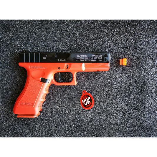Double Bell Glock22 P Coloring Gas Blowback Gel Blaster Red With Black Practice Custom Green Gas Version