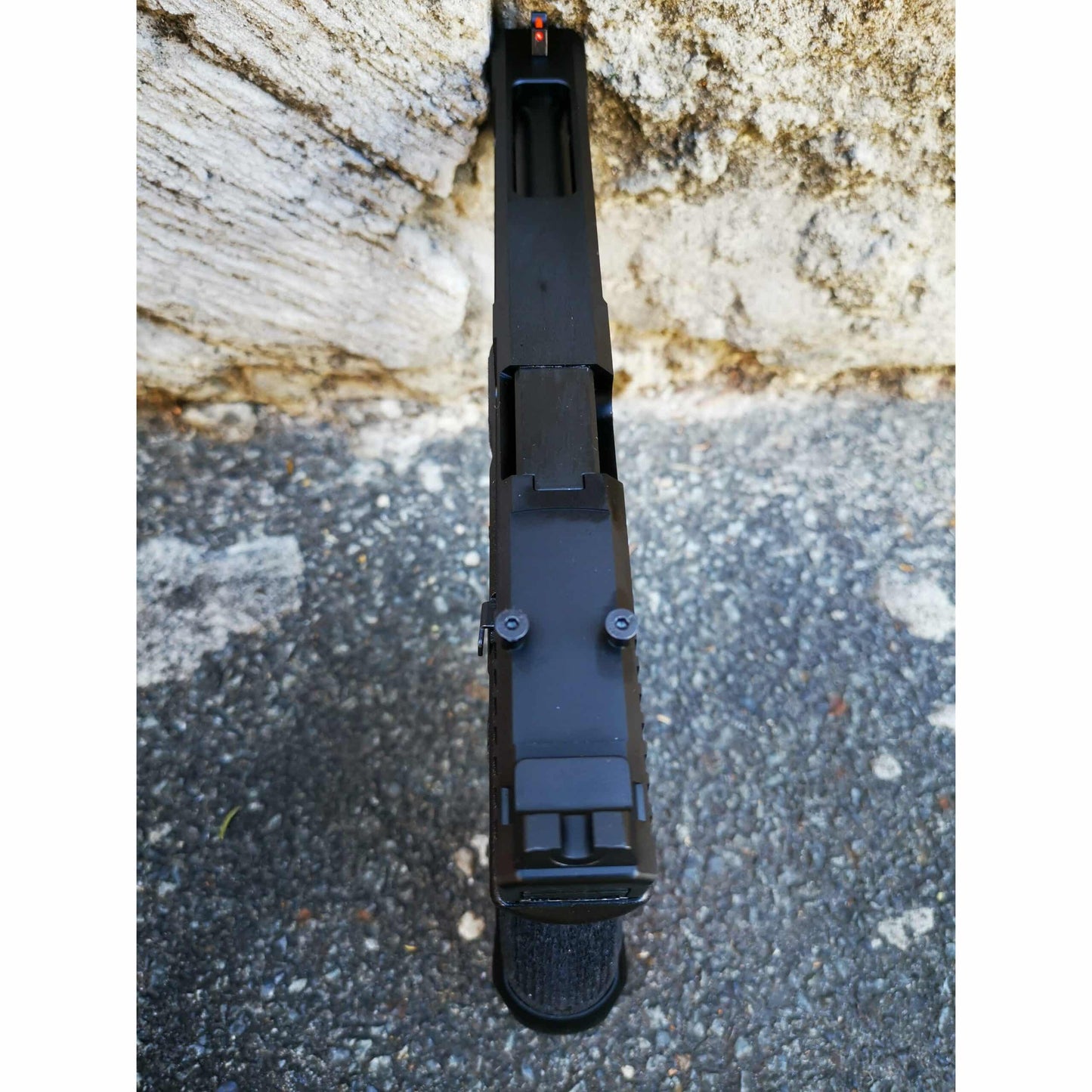 DOUBLE BELL Glock 17L Type ZEVII 9MM Combat Master Custom Gas Blowback Gel Blaster Green Gas Version