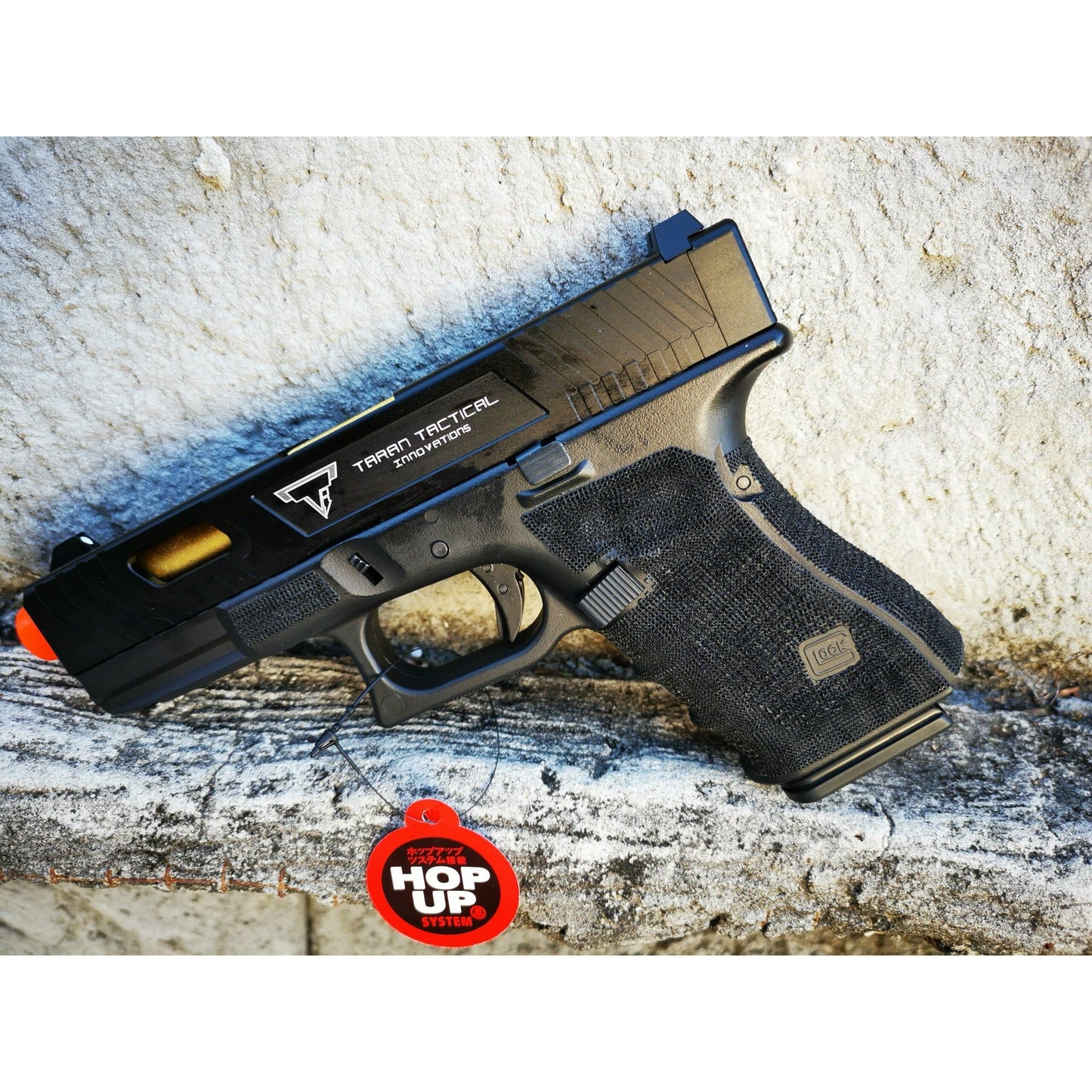Double Bell Glock 19 TTI ver Type John Wick2 Combat Master Custom Gas Blowback Gel Blaster Green Gas Version