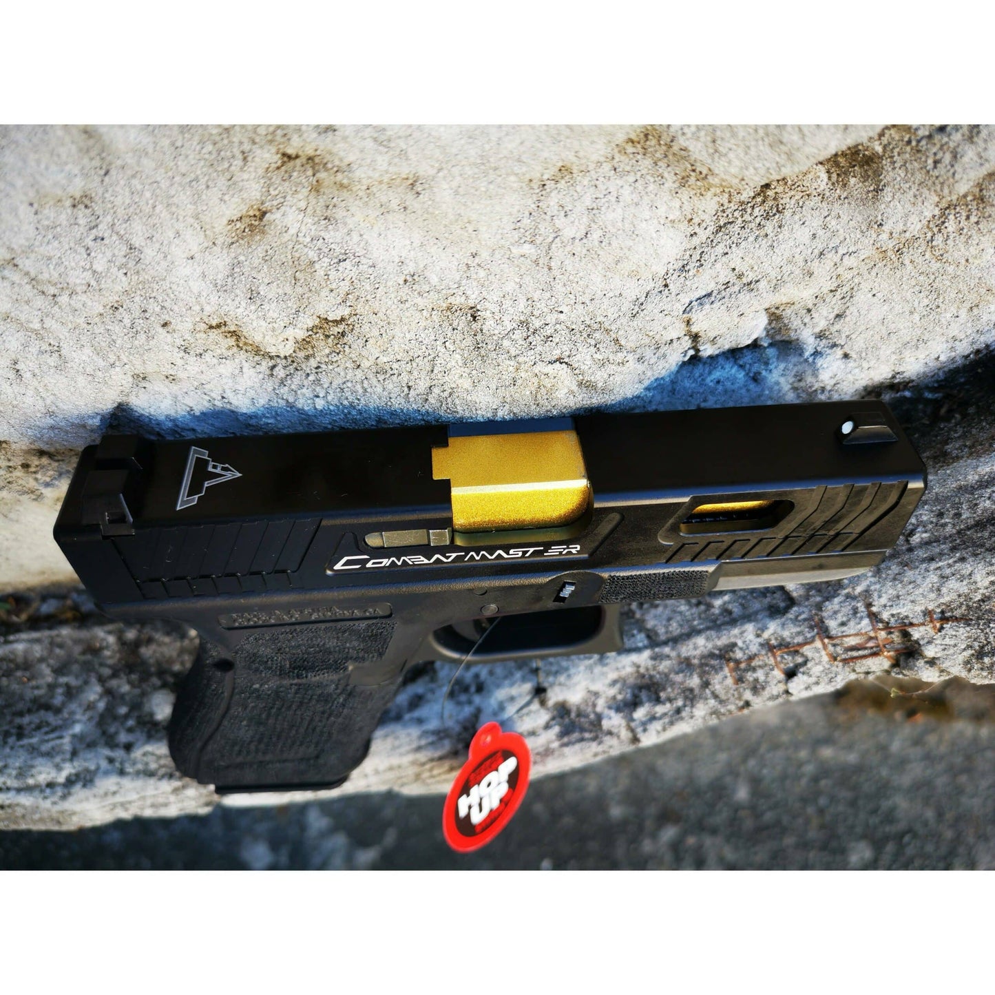 Double Bell Glock 19 TTI ver Type John Wick2 Combat Master Custom Gas Blowback Gel Blaster Green Gas Version