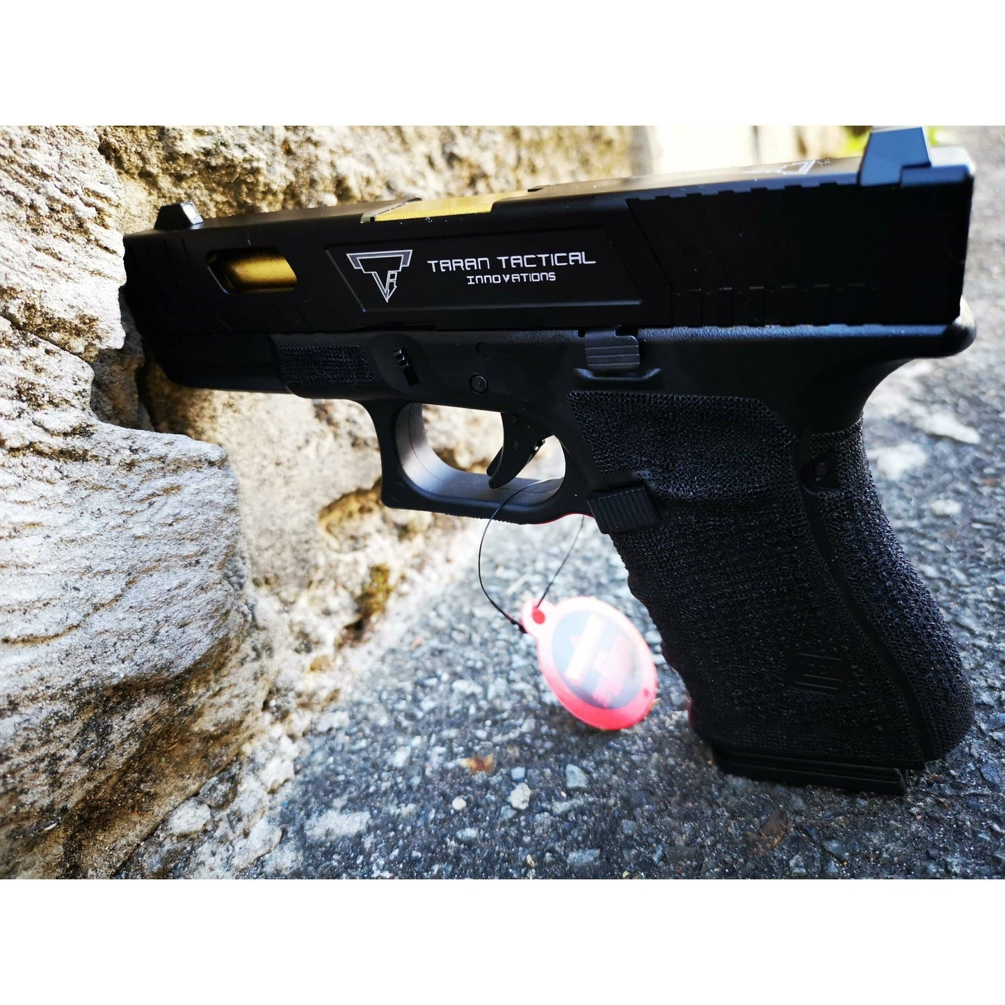 Double Bell Glock 19 TTI ver Type John Wick2 Combat Master Custom Gas Blowback Gel Blaster Green Gas Version