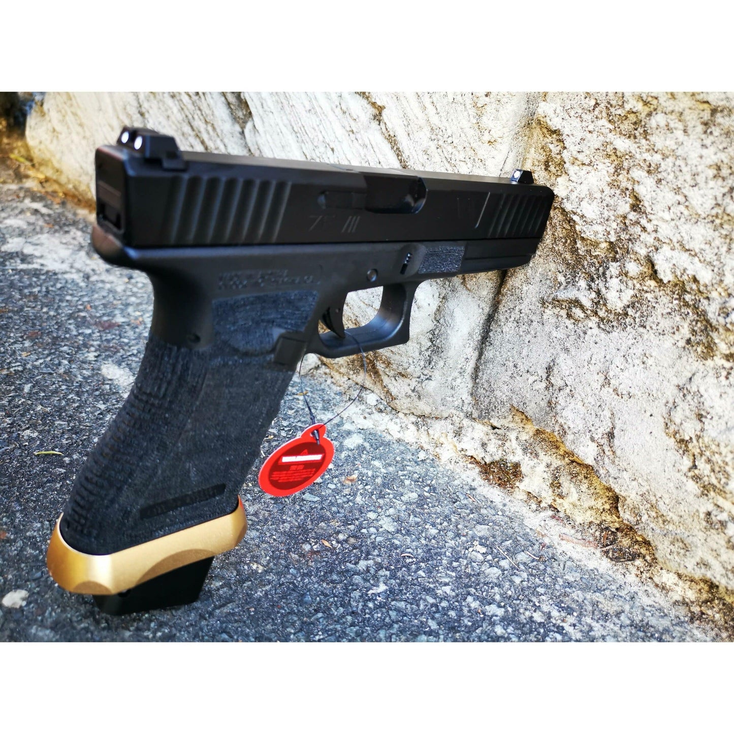 DOUBLE BELL Glock 17 ZEV V2 Pro Gas Blowback Gel Blaster Black Resin Frame Green Gas Version