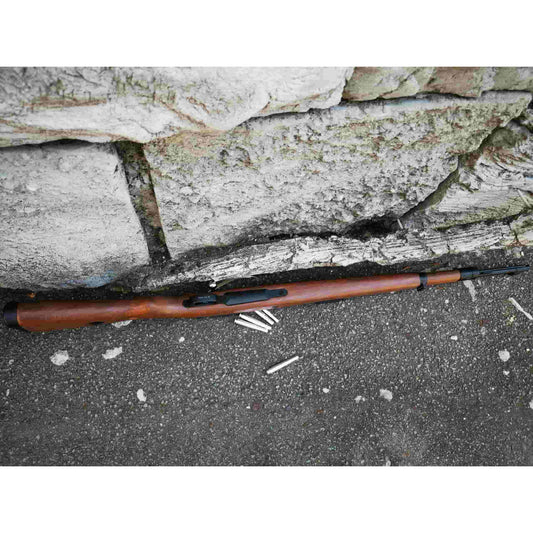 DOUBLE BELL Kar 98k Spring Air-Cocking Gel Blaster Spring Powered & Real Wood Version