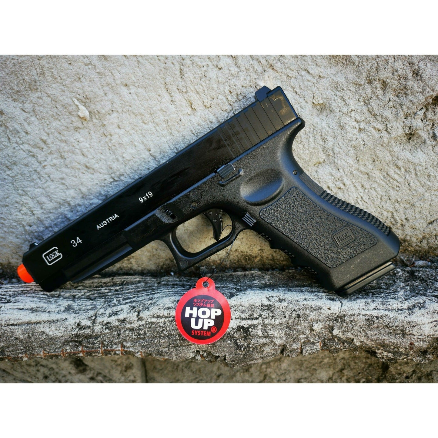DOUBLE BELL Glock 34 Gel Blaster Gas Powered Blowback Metal Slide