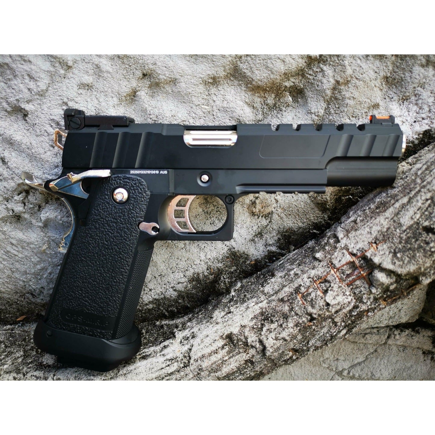 GOLDEN EAGLE 3343 FULL METAL CNC GMX SILVER SLIDE OPS MRP GEL BLASTER Hi-Capa 5.1 VERSIO GAS/CO2 POWERED BLOW BACK