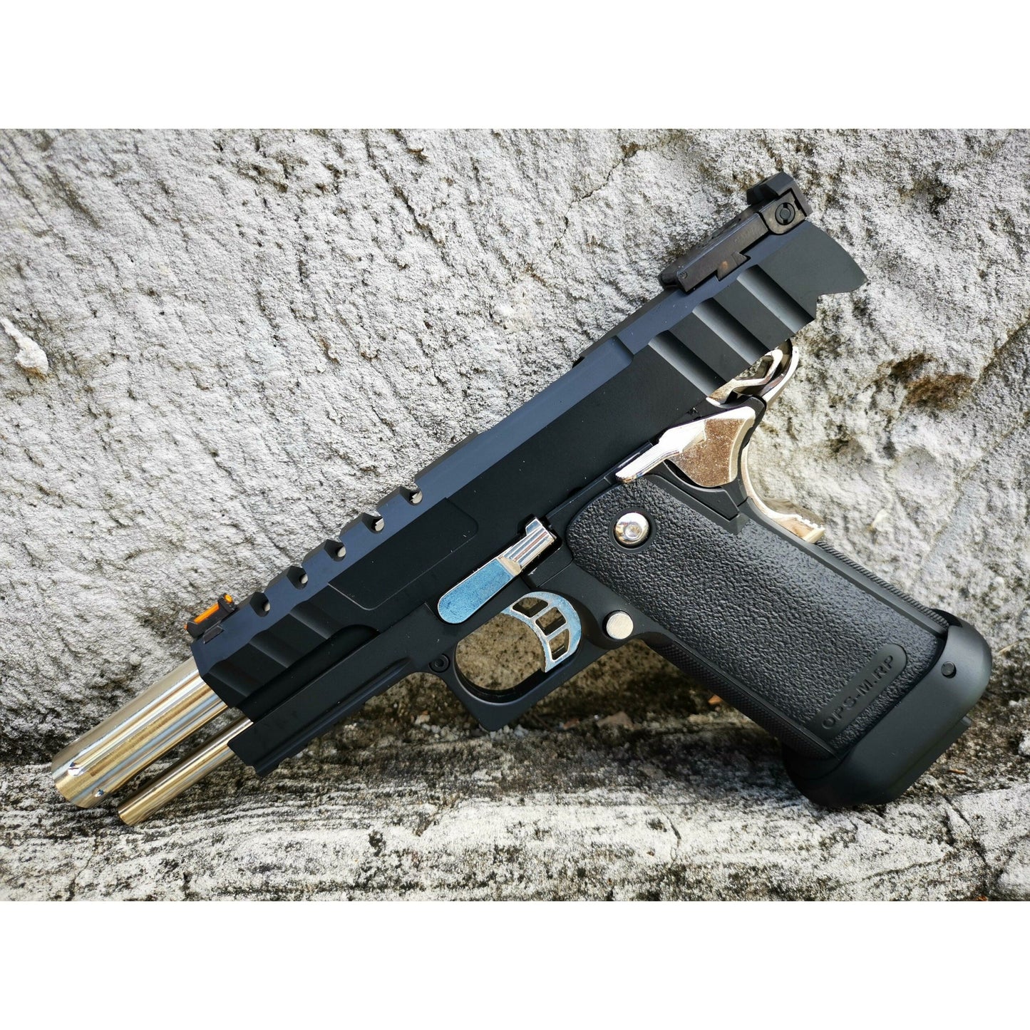 GOLDEN EAGLE 3343 FULL METAL CNC GMX SILVER SLIDE OPS MRP GEL BLASTER Hi-Capa 5.1 VERSIO GAS/CO2 POWERED BLOW BACK