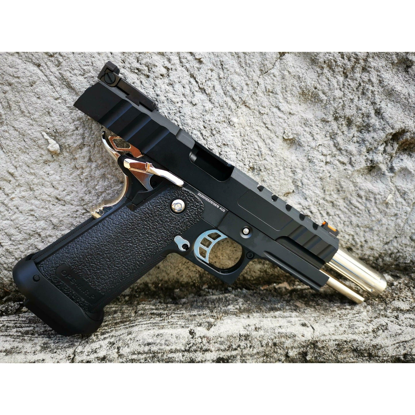 GOLDEN EAGLE 3343 FULL METAL CNC GMX SILVER SLIDE OPS MRP GEL BLASTER Hi-Capa 5.1 VERSIO GAS/CO2 POWERED BLOW BACK