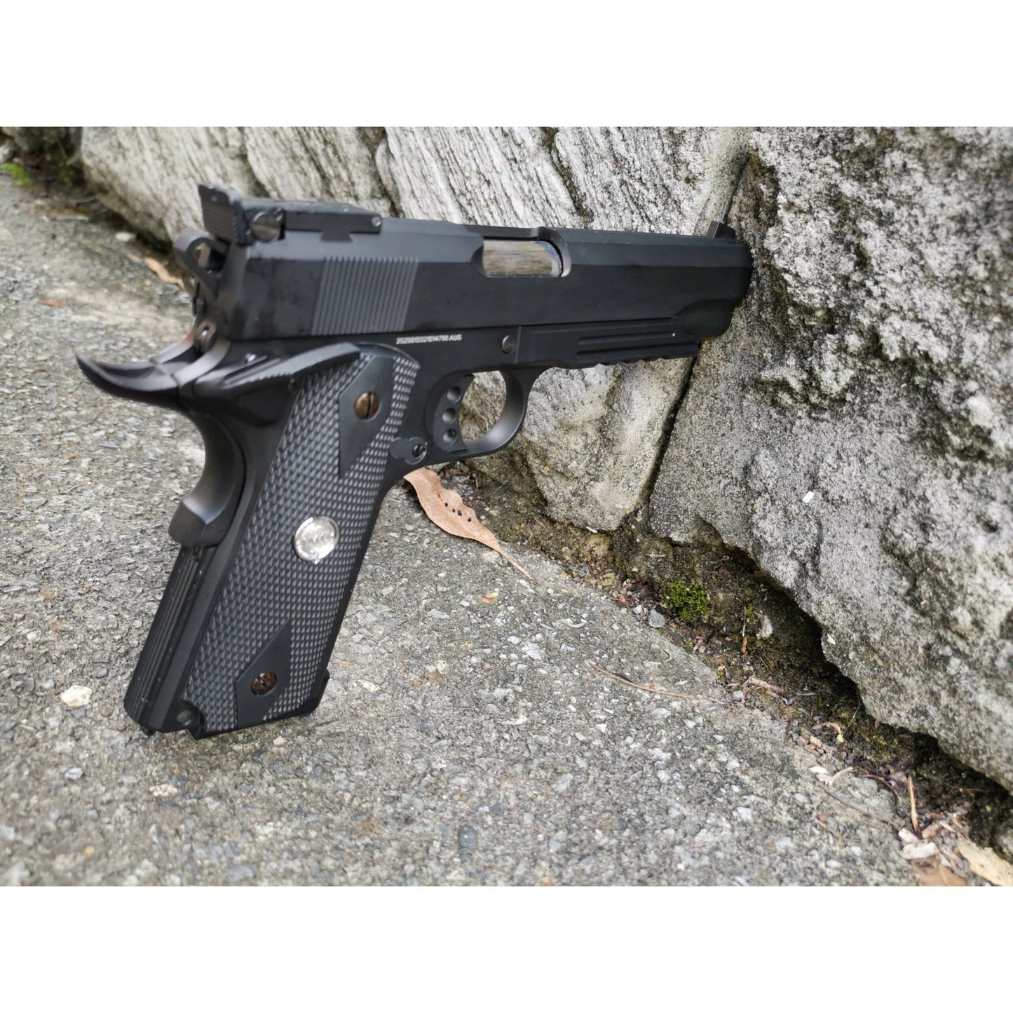 GOLDEN EAGLE 1911 DESERT WARRIOR FULL METAL GAS BLOW BACK GAS POWERED GEL BLASTER PISTOL IN BLACK