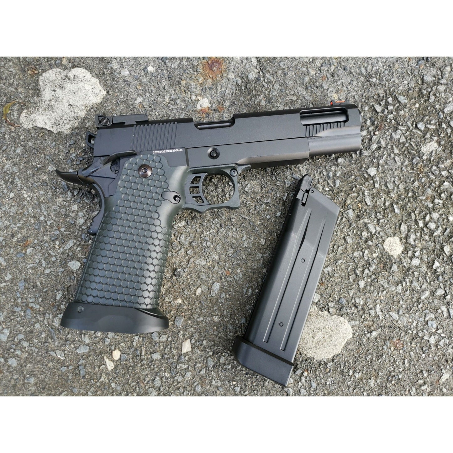 GOLDEN EAGLE 3334 FULL METAL CNC SLIDE GEL BLASTER GREEN GAS POWERED Hi-Capa 5.1 VERSION GAS BLOW BACK