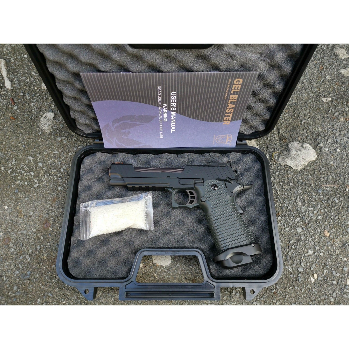 GOLDEN EAGLE 3402 FULL METAL CNC GMX 1B GEL BLASTER GREEN GAS POWERED Hi-Capa 5.1 VERSION GAS BLOW BACK