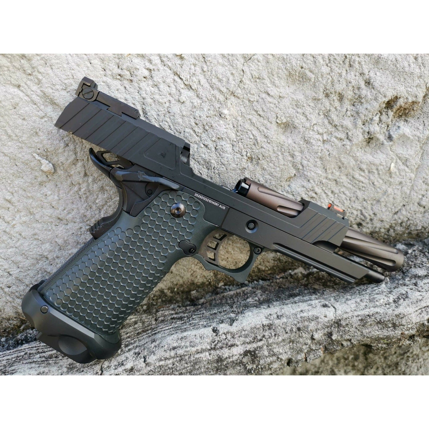 GOLDEN EAGLE 3402 FULL METAL CNC GMX 1B GEL BLASTER GREEN GAS POWERED Hi-Capa 5.1 VERSION GAS BLOW BACK