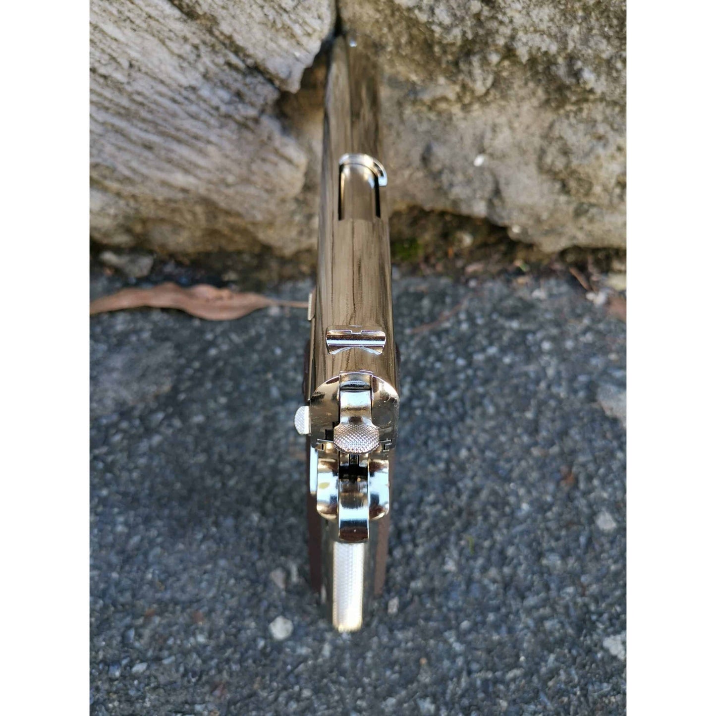 GOLDEN EAGLE 3305SV GM1911 GEL BLASTER GREEN GAS POWERED GAS BLOWBACK Chrome with lasered