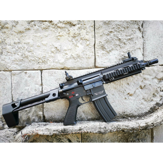 DOUBLE BELL HK416C Real Engraved Metal Electric Gel Blaster Black