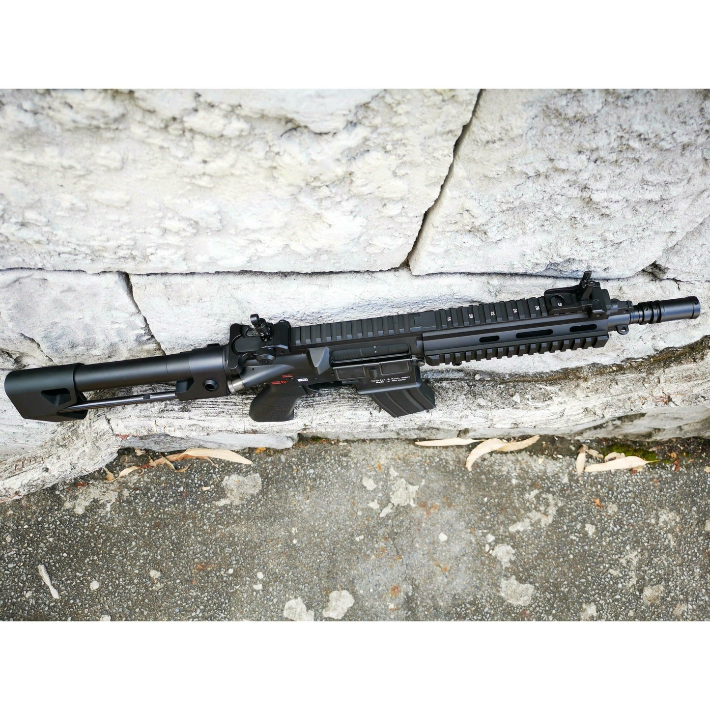 DOUBLE BELL HK416C Real Engraved Metal Electric Gel Blaster Black
