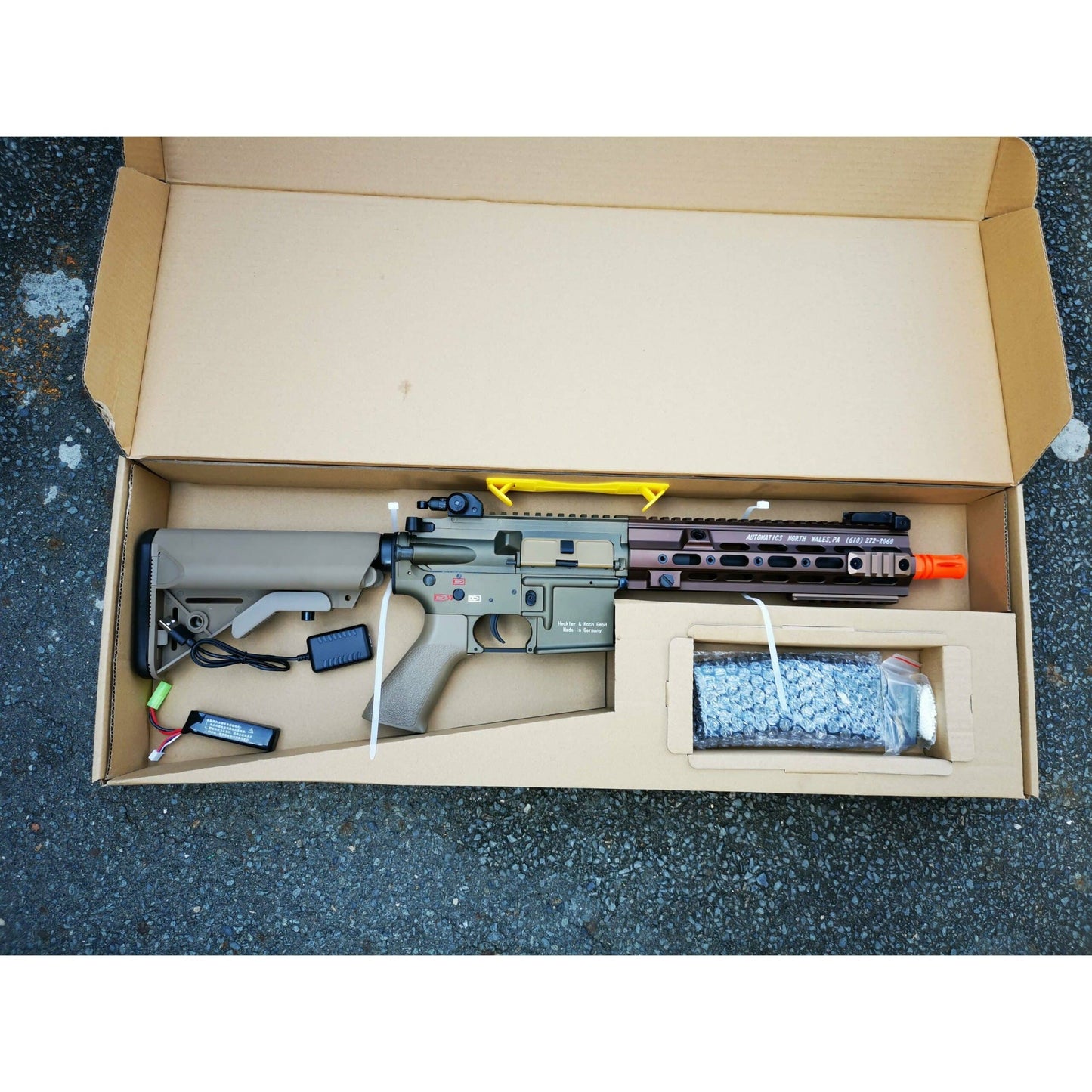 DOUBLE BELL HK416 GEISSELE Type 10.5 inch SMR Hand Guard Metal Electric Gel Blaster
