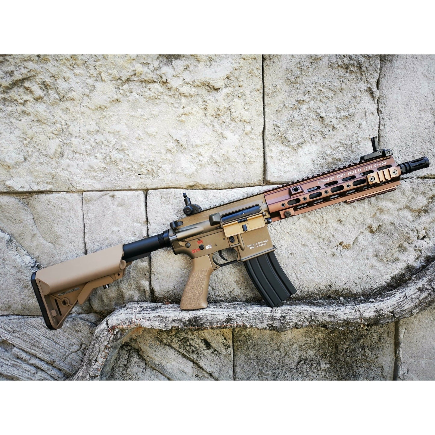 DOUBLE BELL HK416 GEISSELE Type 10.5 inch SMR Hand Guard Metal Electric Gel Blaster