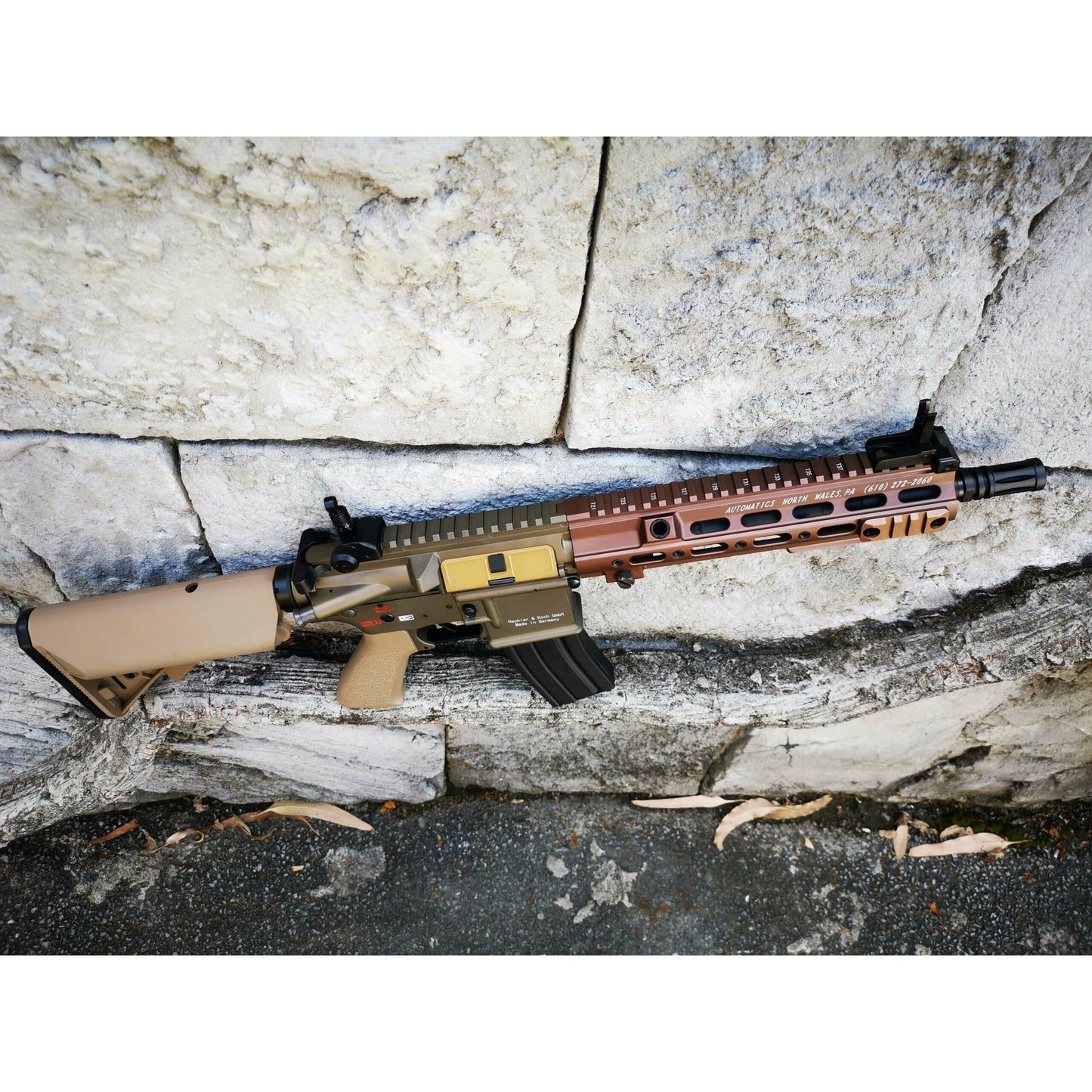 DOUBLE BELL HK416 GEISSELE Type 10.5 inch SMR Hand Guard Metal Electric Gel Blaster