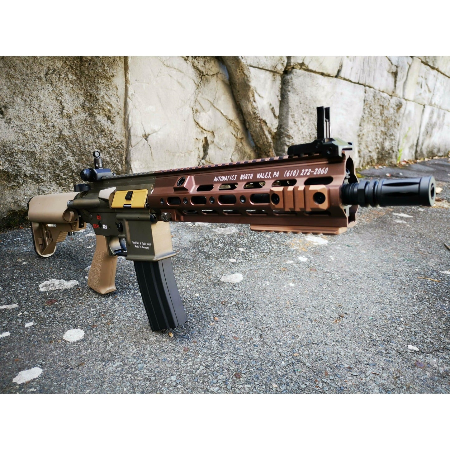 DOUBLE BELL HK416 GEISSELE Type 10.5 inch SMR Hand Guard Metal Electric Gel Blaster