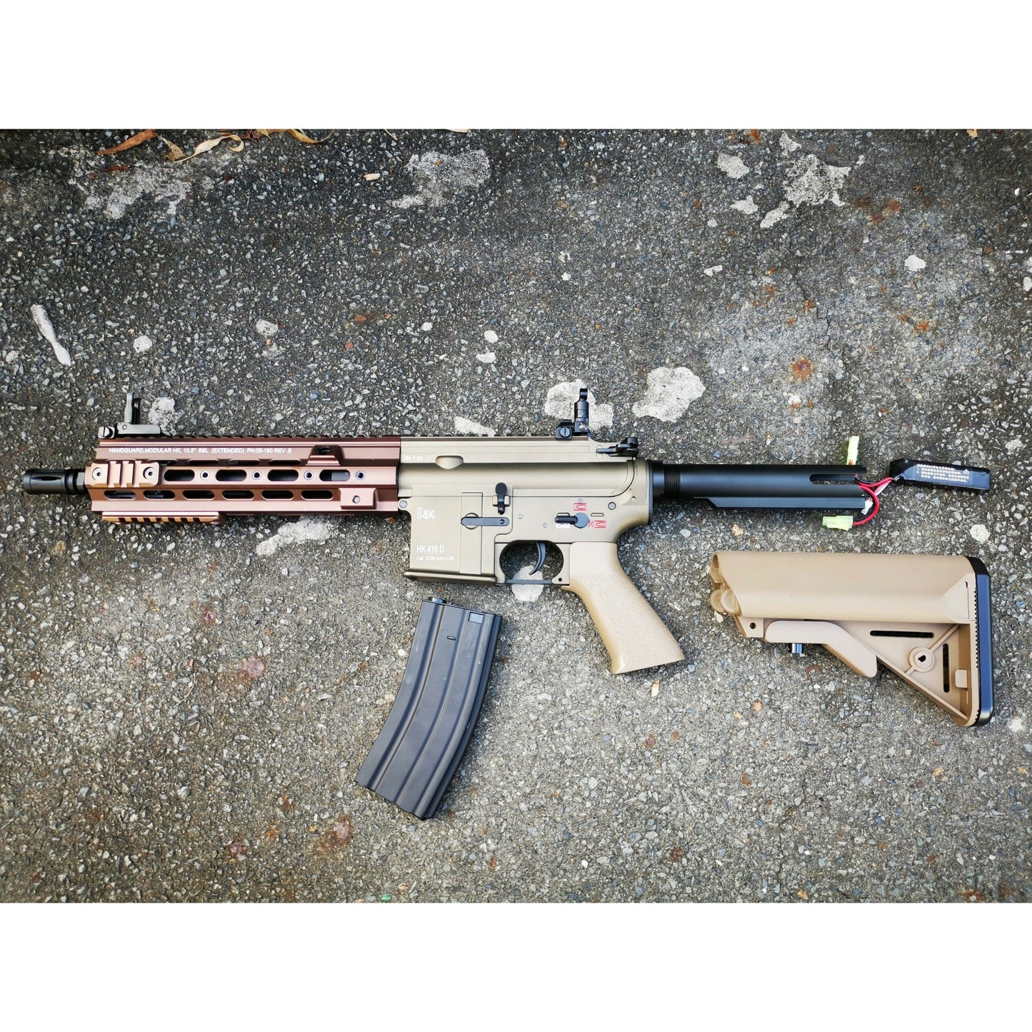 DOUBLE BELL HK416 GEISSELE Type 10.5 inch SMR Hand Guard Metal Electric Gel Blaster