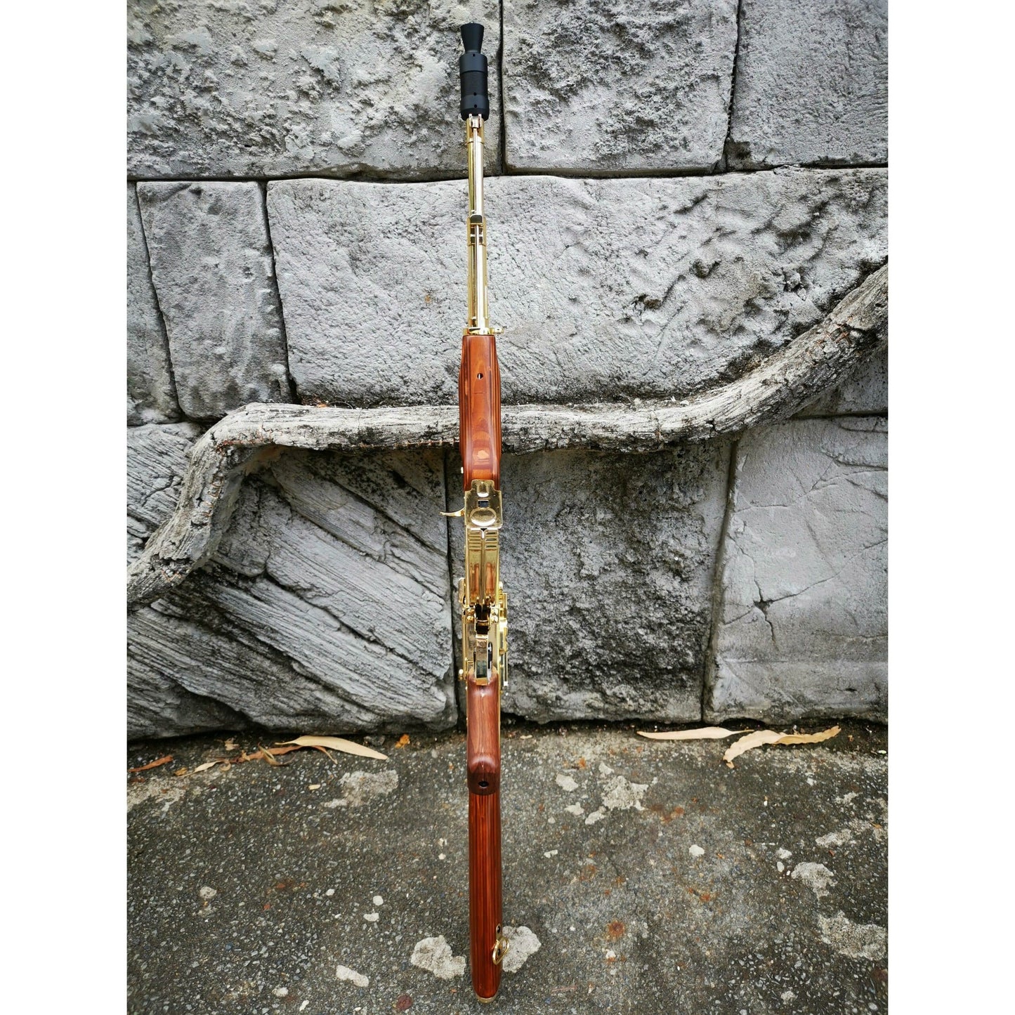 DOUBLE BELL GOLDED AK-47 METAL GEL BLASTER REAL WOOD CLASSIC VERSION