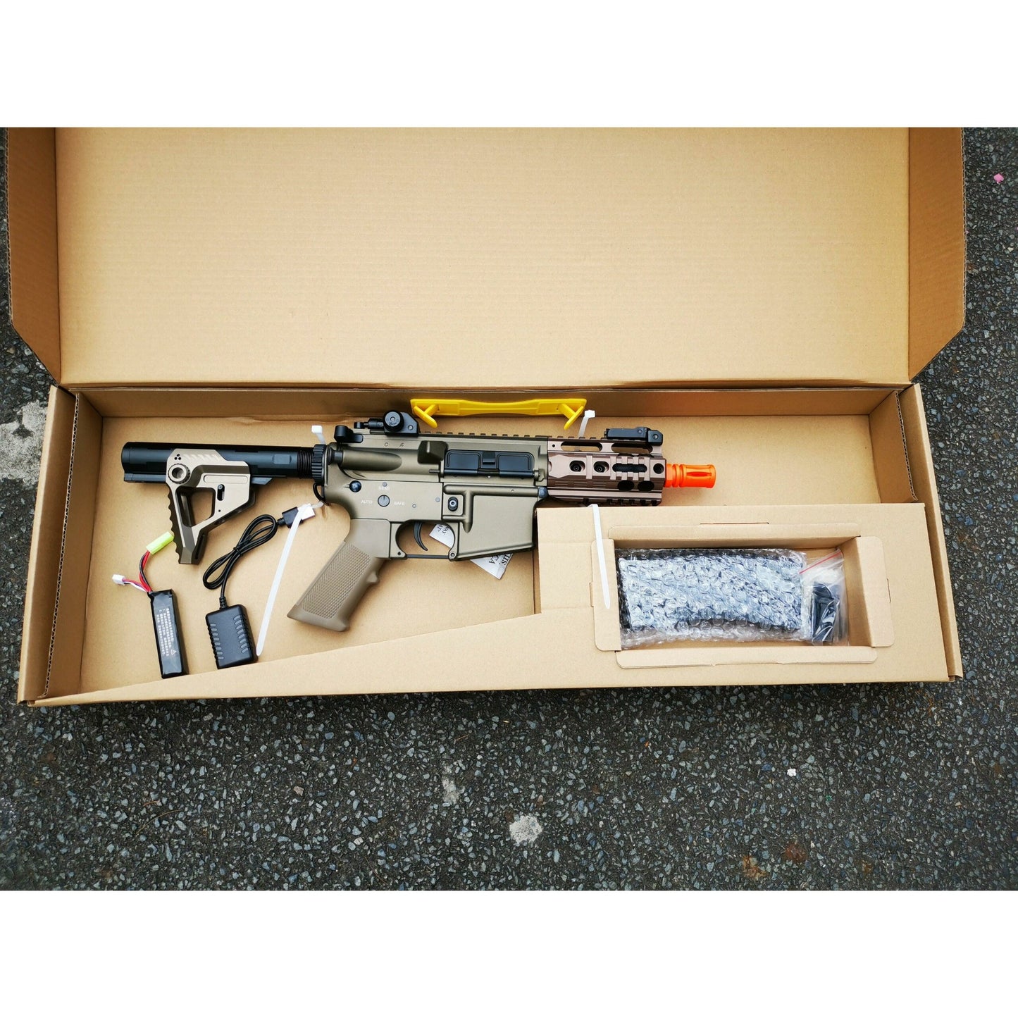 Double Bell M4 Pistol AEG Full Metal Gel Blaster Rifle Tan