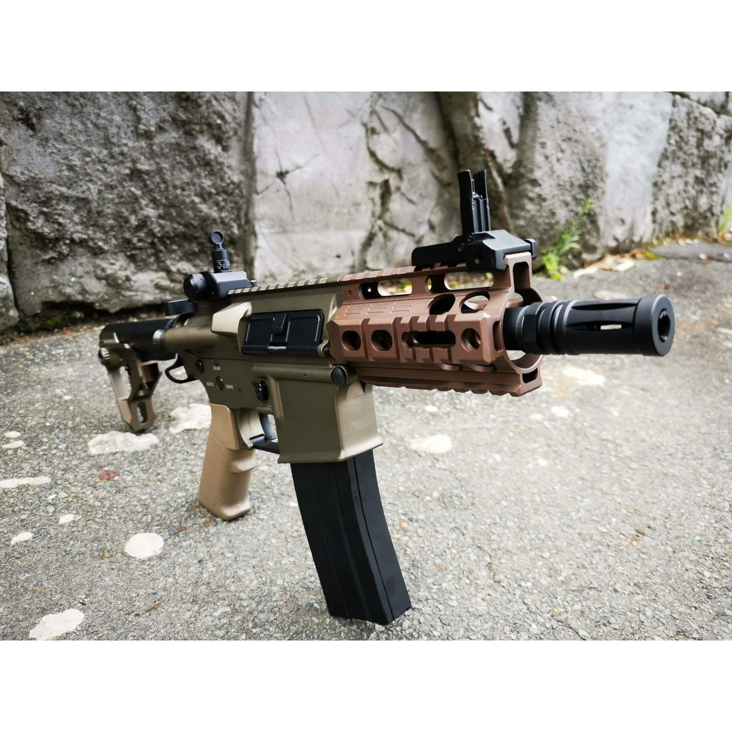 Double Bell M4 Pistol AEG Full Metal Gel Blaster Rifle Tan