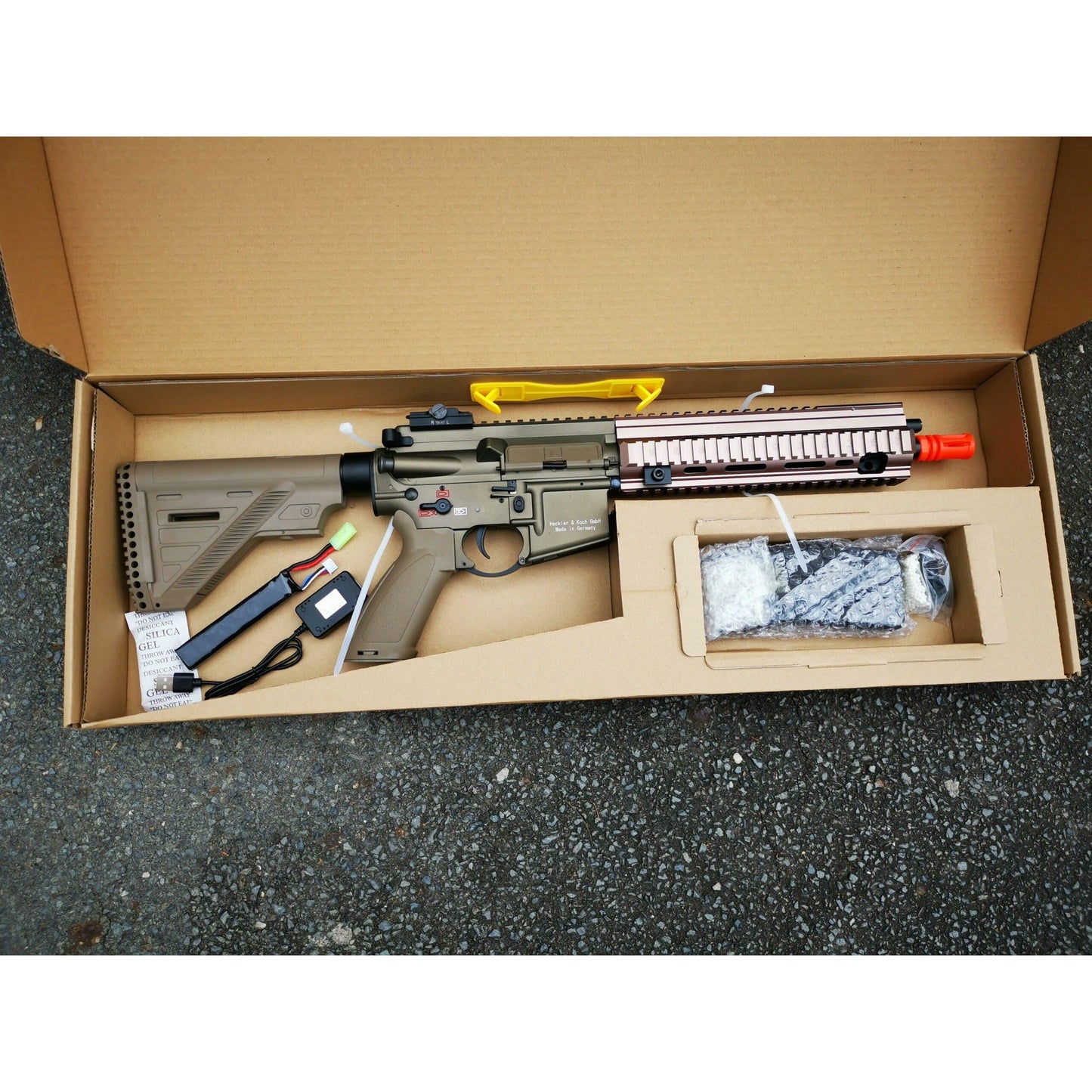 DOUBLE BELL HK416 A5 gel blaster AEG Colour: Tan