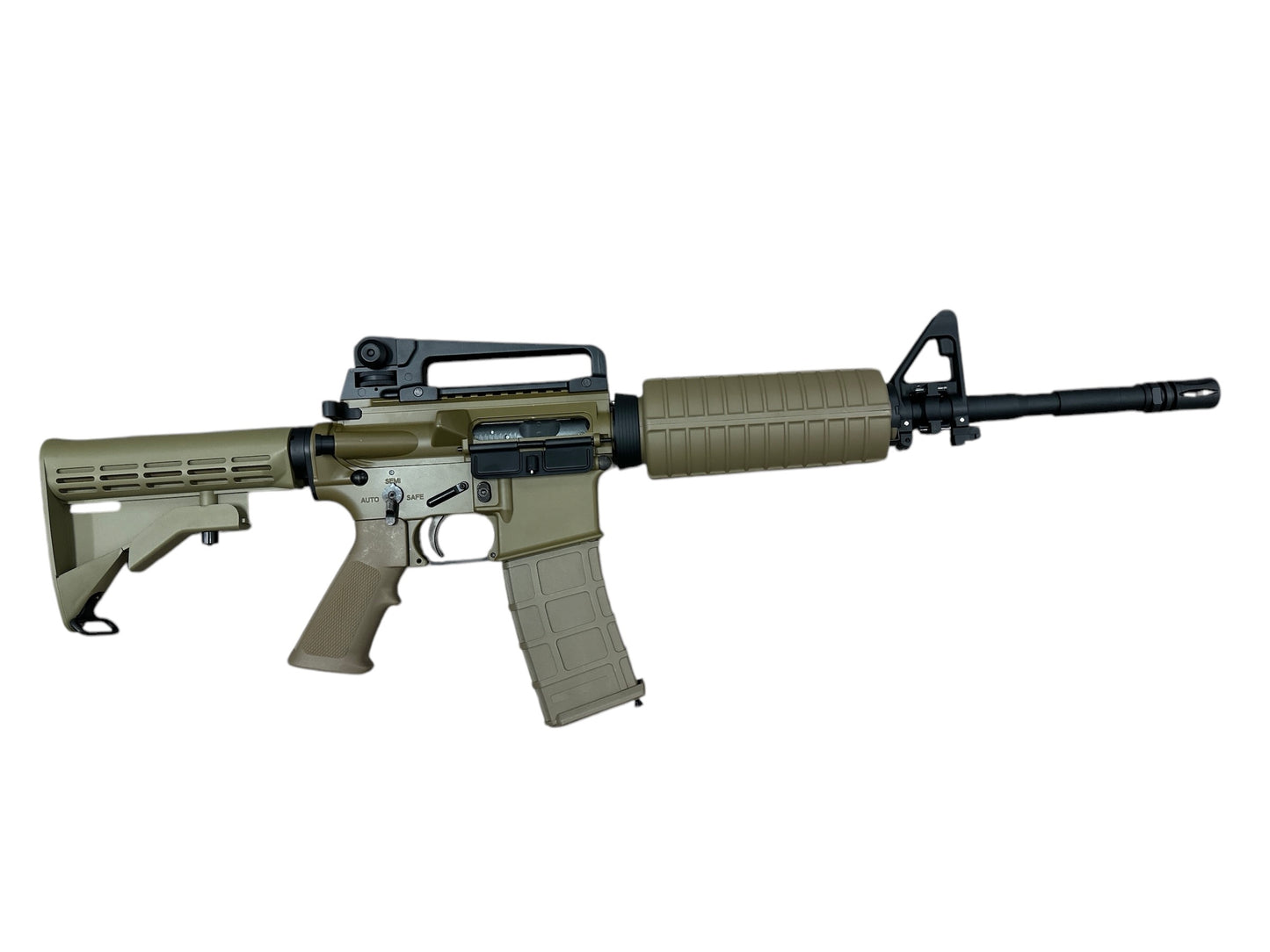 GOLDEN EAGLE MC6604MT M4A1 FULL METAL GAS POWERED GEL BLASTER GREEN GAS BLOWBACK RIFLE Colour: Tan