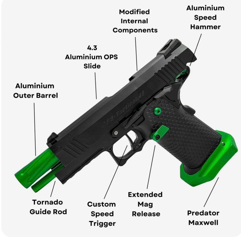"Ground and Pound" Competition Custom Hi-Capa - Gel Blaster (Metal)