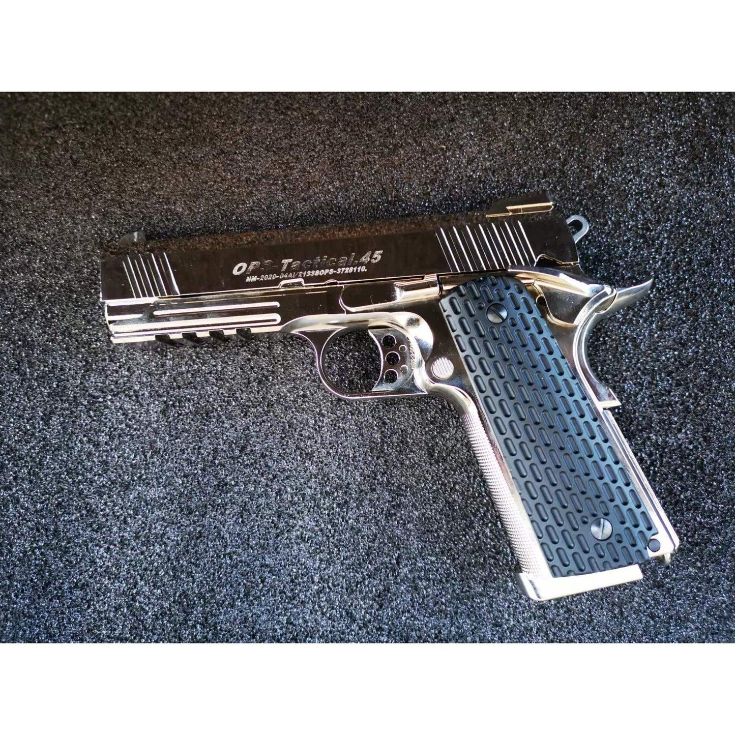 GOLDEN EAGLE 3309SV OPS Tactical .45 Full Metal GEL BLASTER GREEN GAS/CO2 POWERED Hi-Capa 4.3 VERSION GAS BLOWBACK Chrome