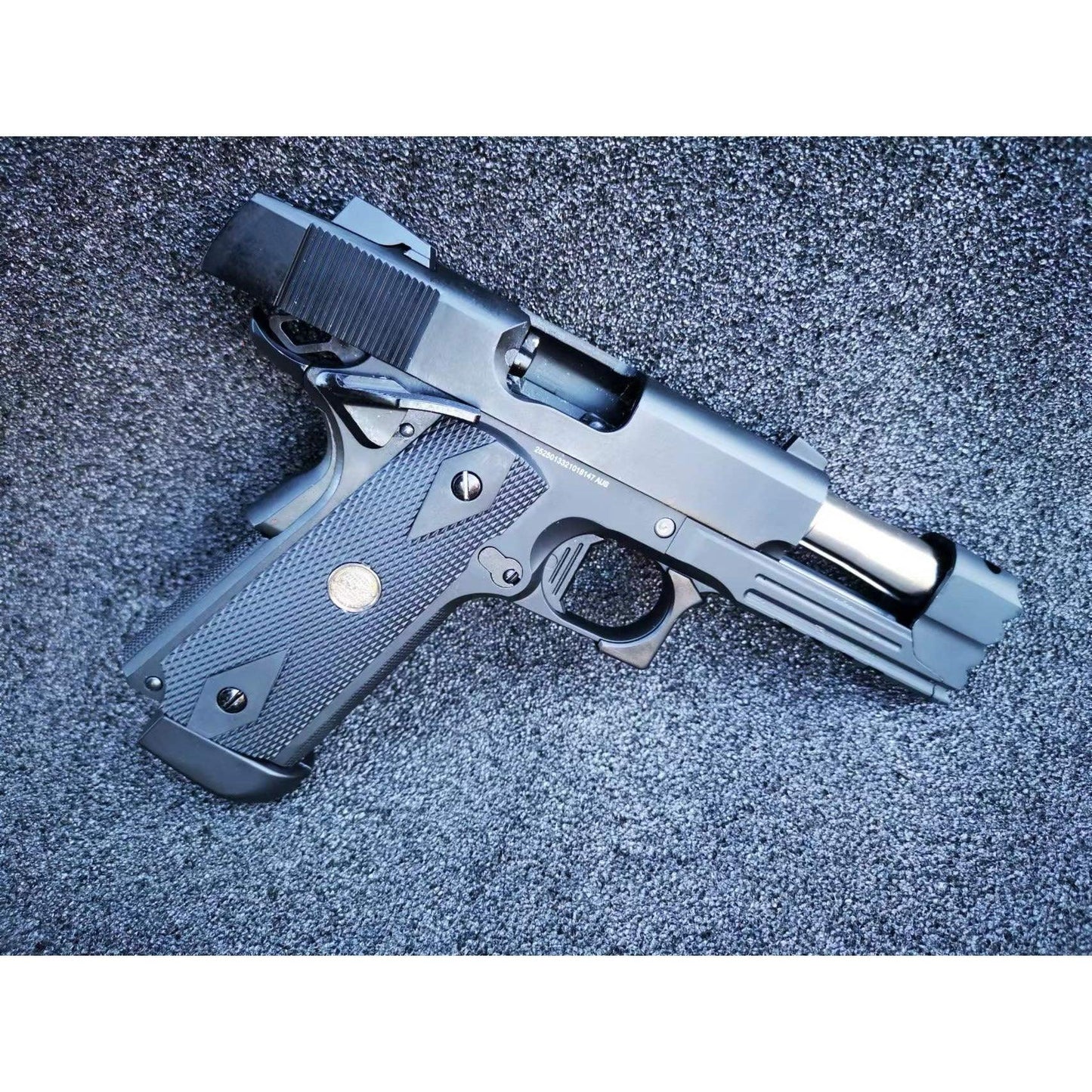 Golden Eagle 3319 CO2 Powered Hi-Capa Strike Warrior Gel Blaster Pistol Black