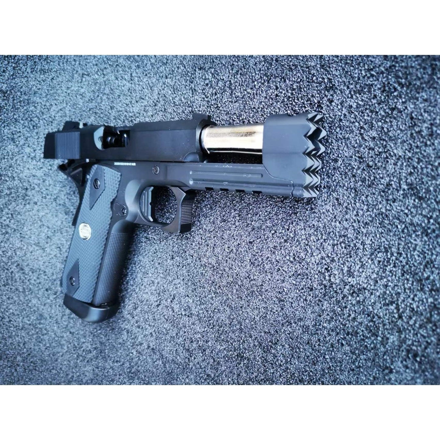 Golden Eagle 3319 CO2 Powered Hi-Capa Strike Warrior Gel Blaster Pistol Black