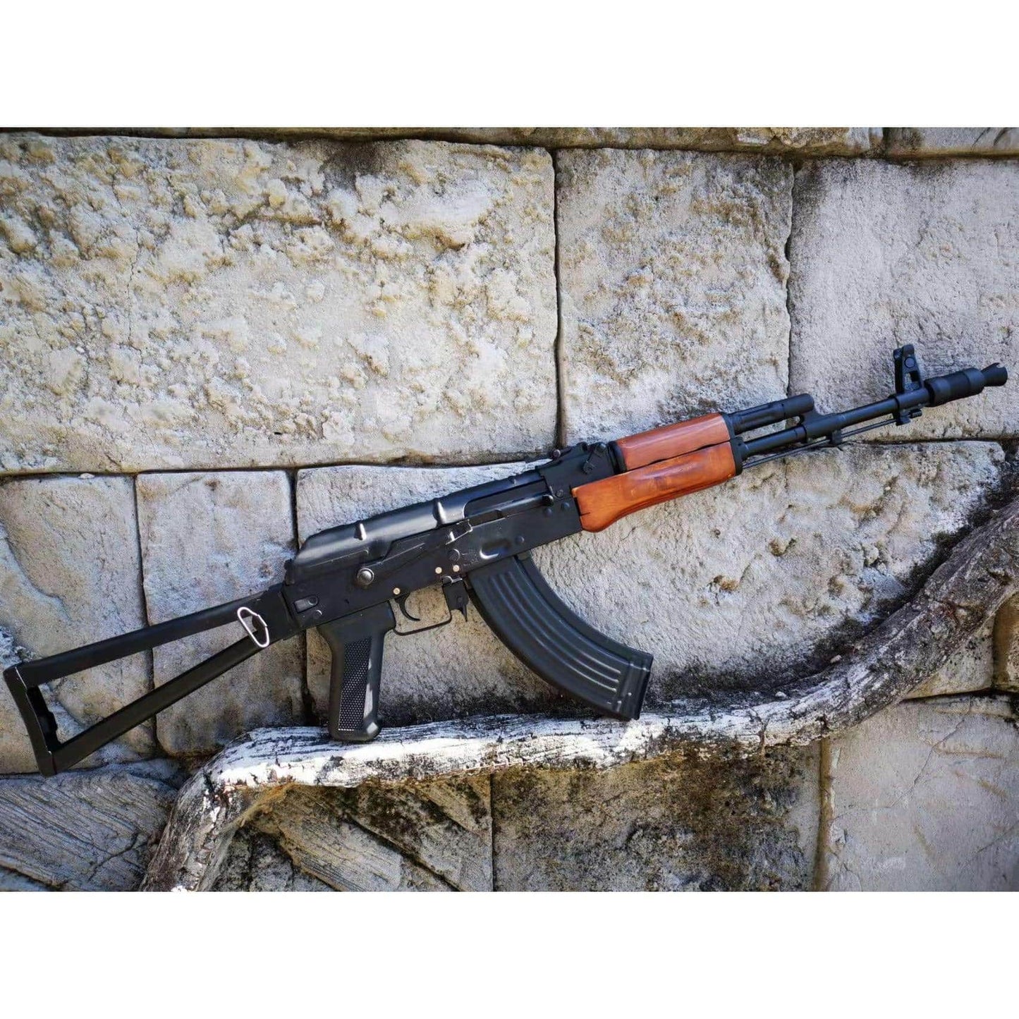 Double Bell 003A AKS-74N AEG Gel Blaster With Real Wood Handguard
