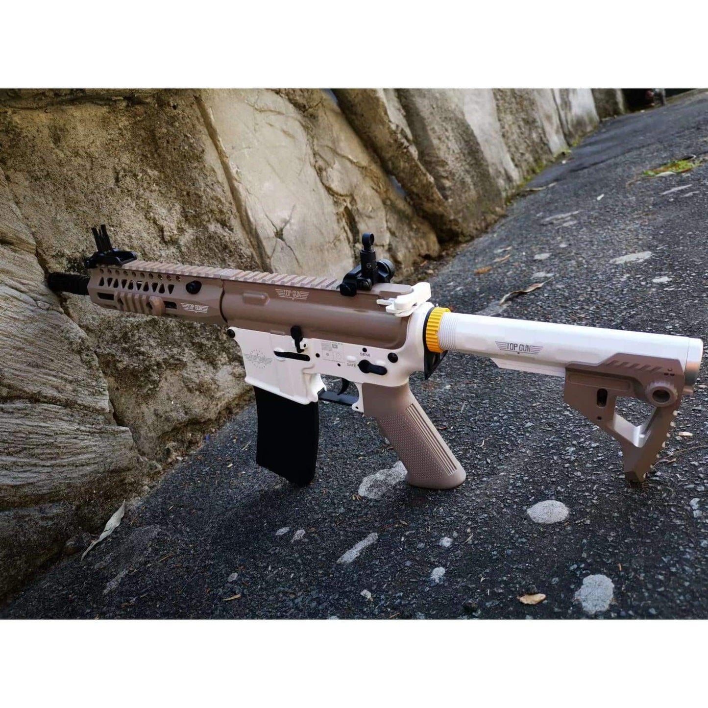 DOUBLE BELL 080A M4 TOP GUN Gel Blaster AEG Colour: Tan with White