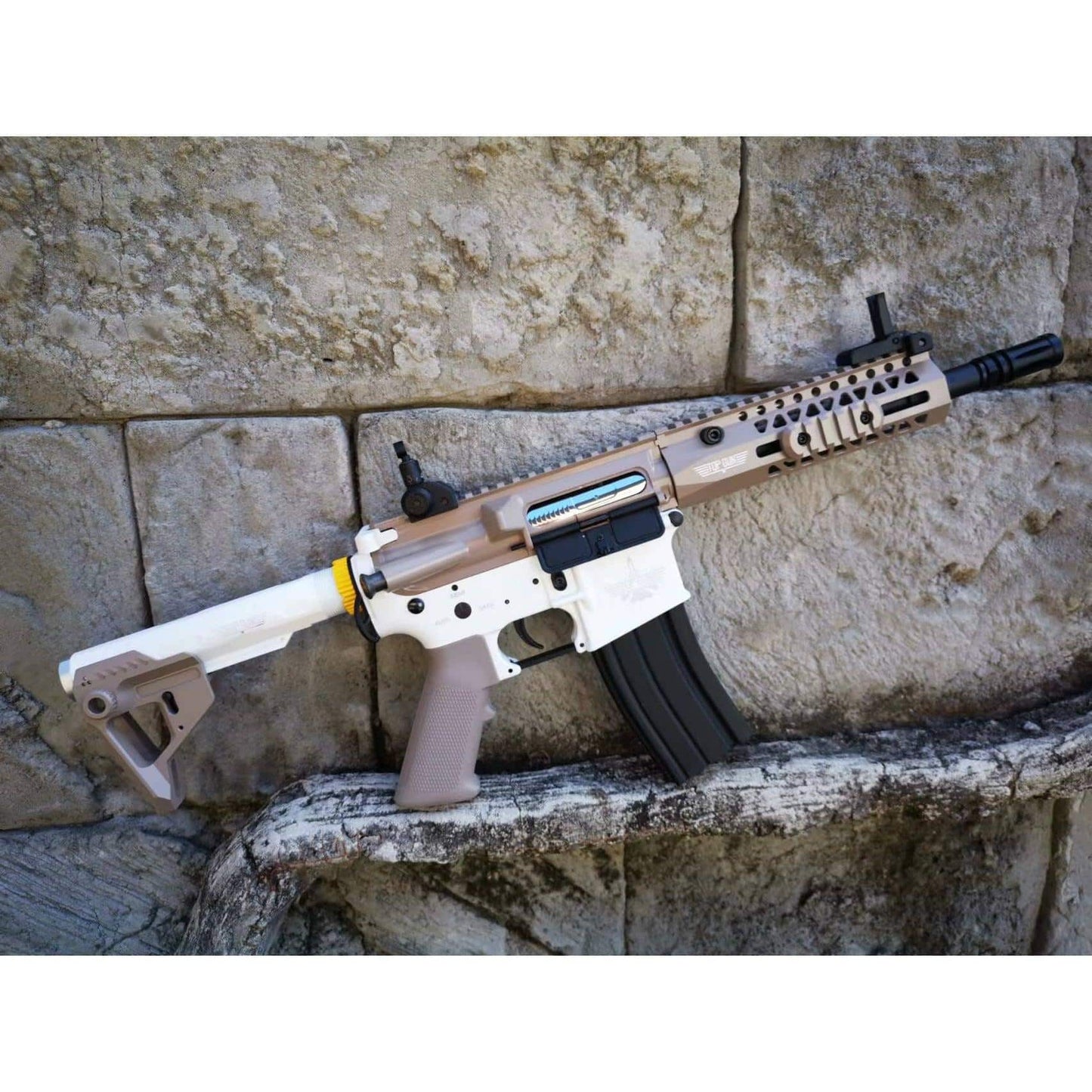 DOUBLE BELL 080A M4 TOP GUN Gel Blaster AEG Colour: Tan with White