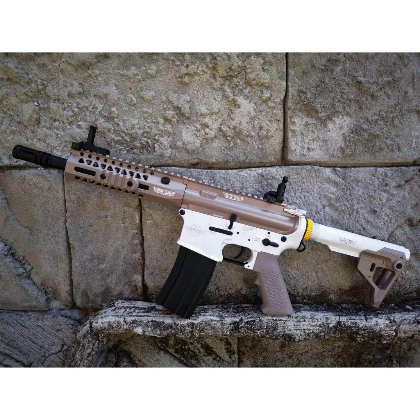 DOUBLE BELL 080A M4 TOP GUN Gel Blaster AEG Colour: Tan with White