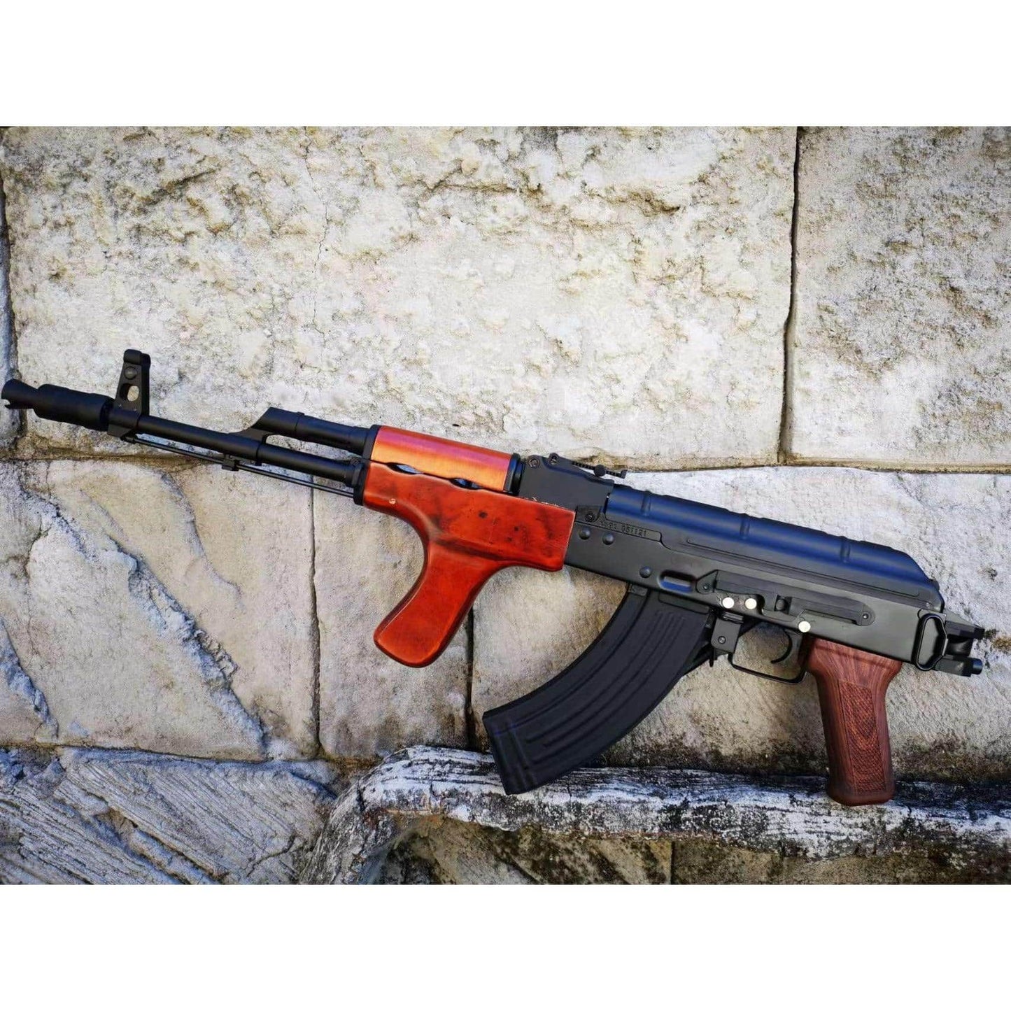 Double Bell 015B AK-AIMS AEG Gel Blaster With Real Wood Handguard