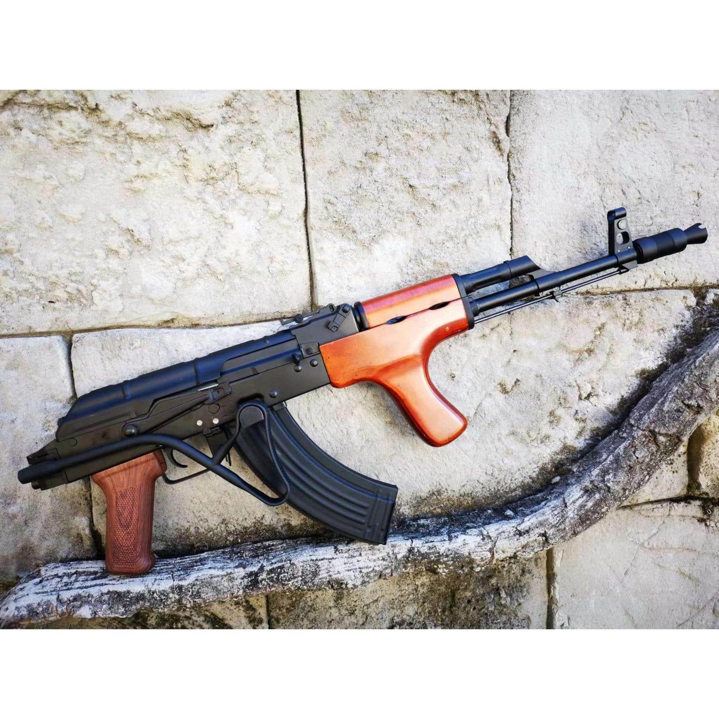 Double Bell 015B AK-AIMS AEG Gel Blaster With Real Wood Handguard