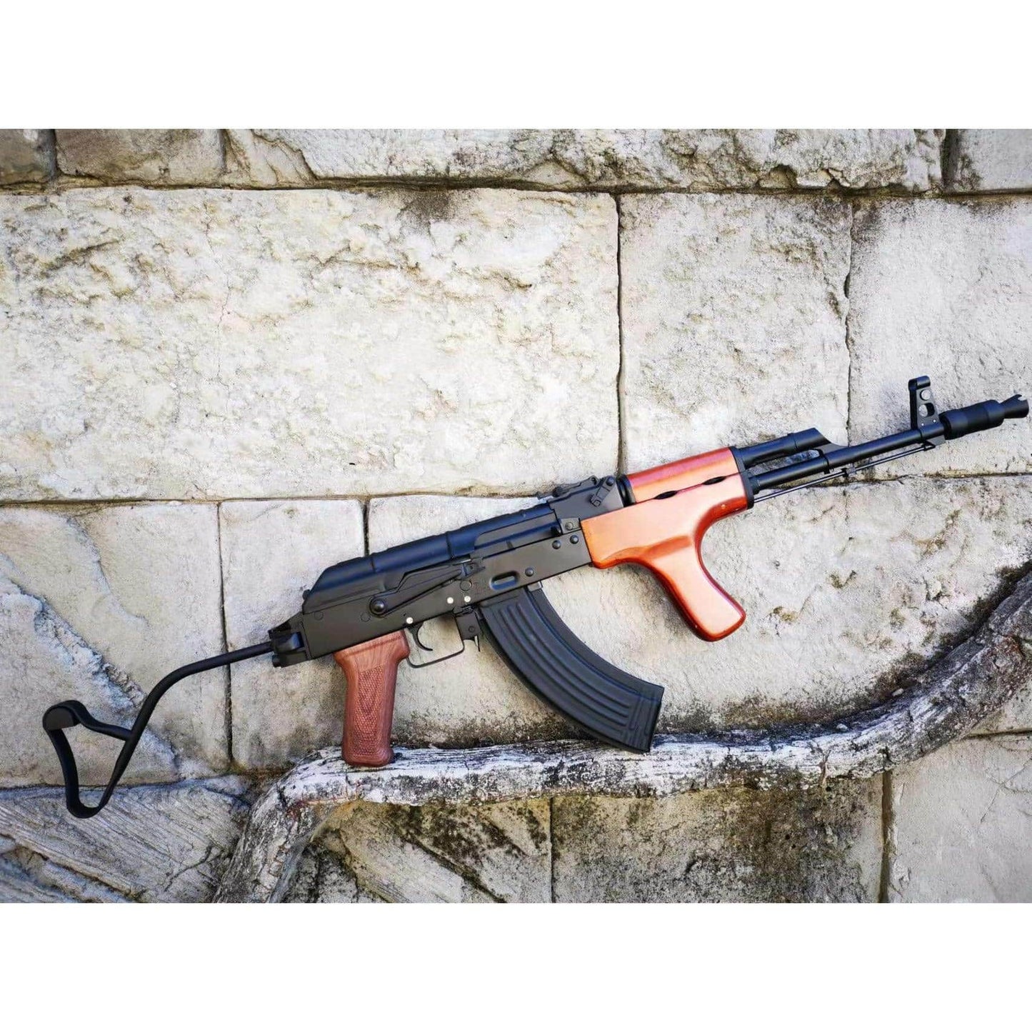 Double Bell 015B AK-AIMS AEG Gel Blaster With Real Wood Handguard