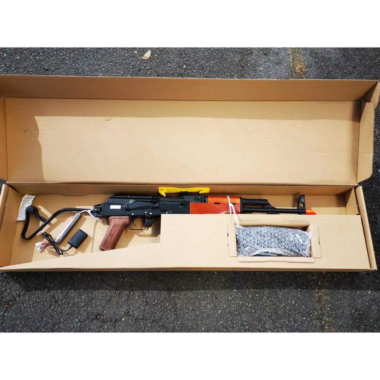 Double Bell 015B AK-AIMS AEG Gel Blaster With Real Wood Handguard