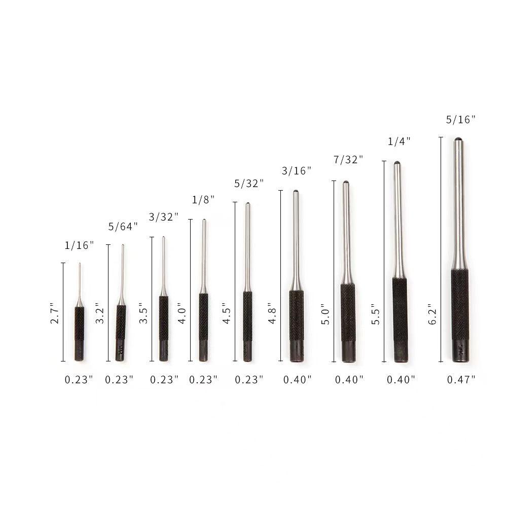 Roll Pin Punch Set Perfect Tool For Gunsmith, Jewelers, Watchmakers. Engineers, Carpenters