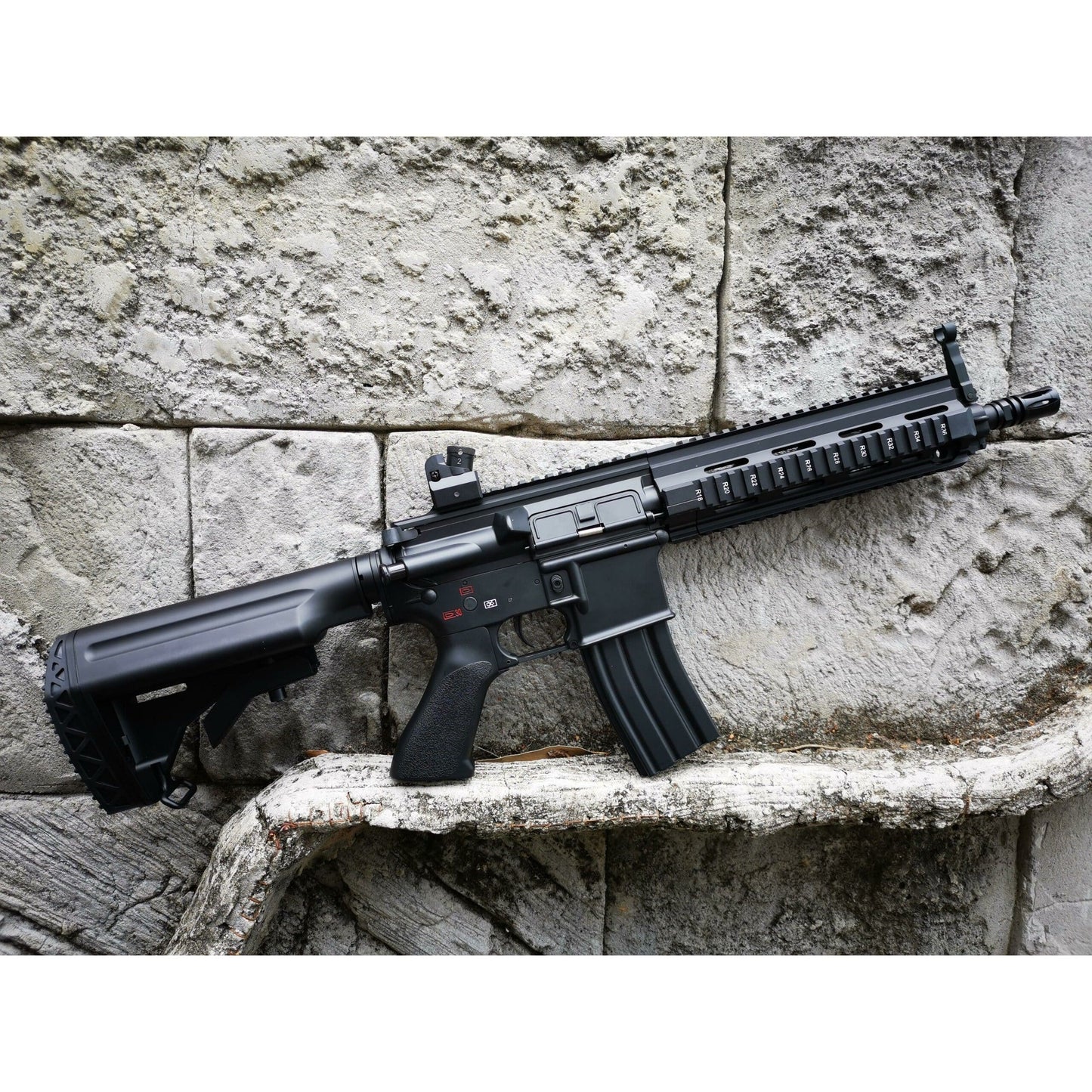 Golden Eagle FB6621 HK416D Real Engraved Metal Electric Gel Blaster Black