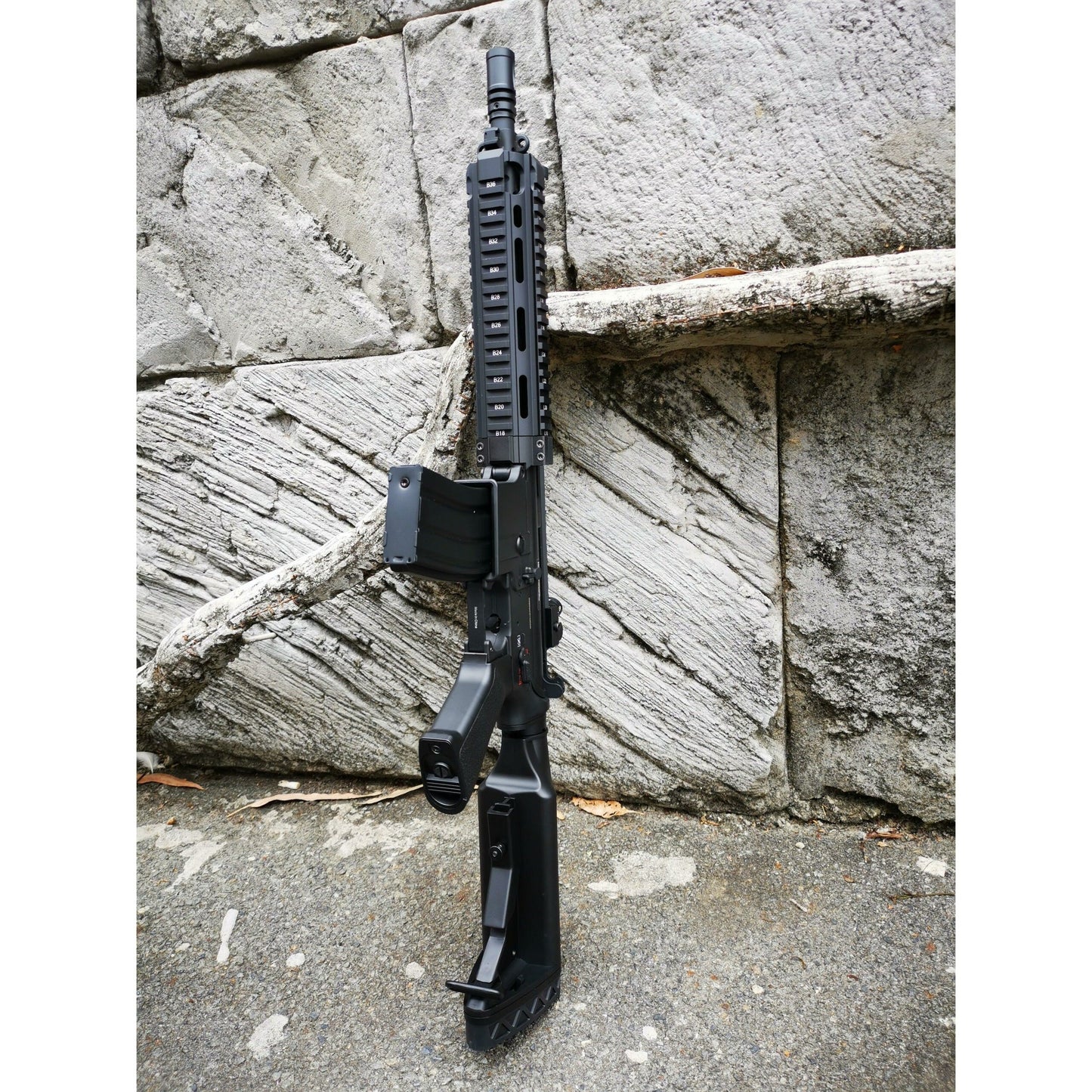 Golden Eagle FB6621 HK416D Real Engraved Metal Electric Gel Blaster Black