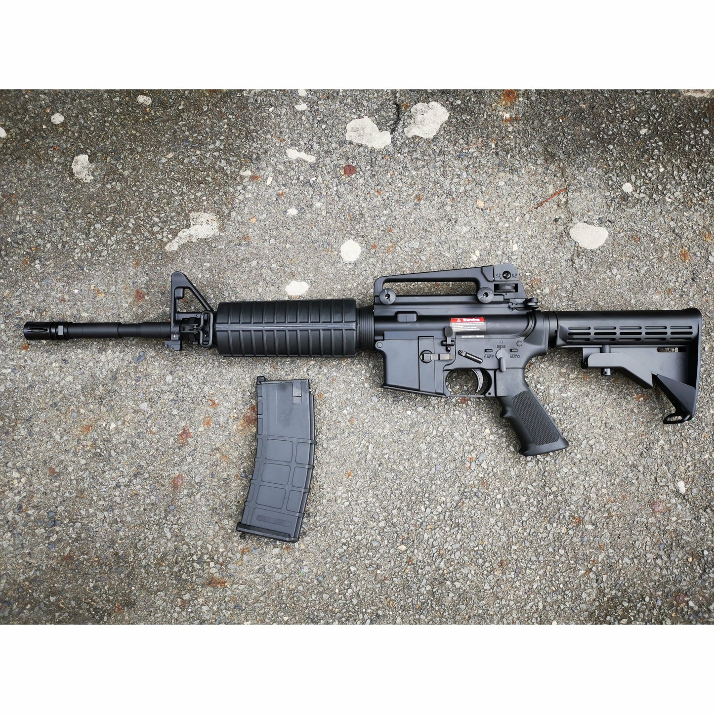 GOLDEN EAGLE MC6604M M4A1 FULL METAL GAS POWERED GEL BLASTER GREEN GAS BLOWBACK RIFLE Colour: Black