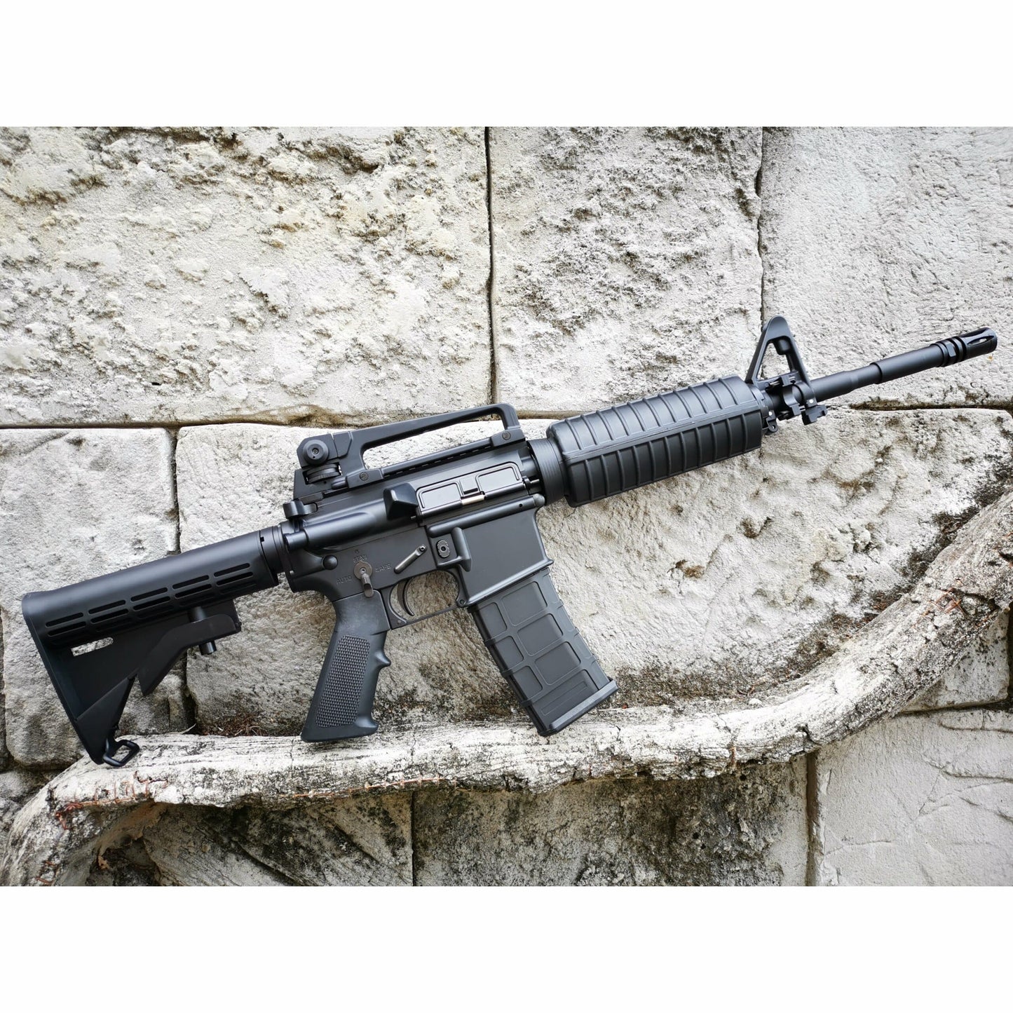 GOLDEN EAGLE MC6604M M4A1 FULL METAL GAS POWERED GEL BLASTER GREEN GAS BLOWBACK RIFLE Colour: Black