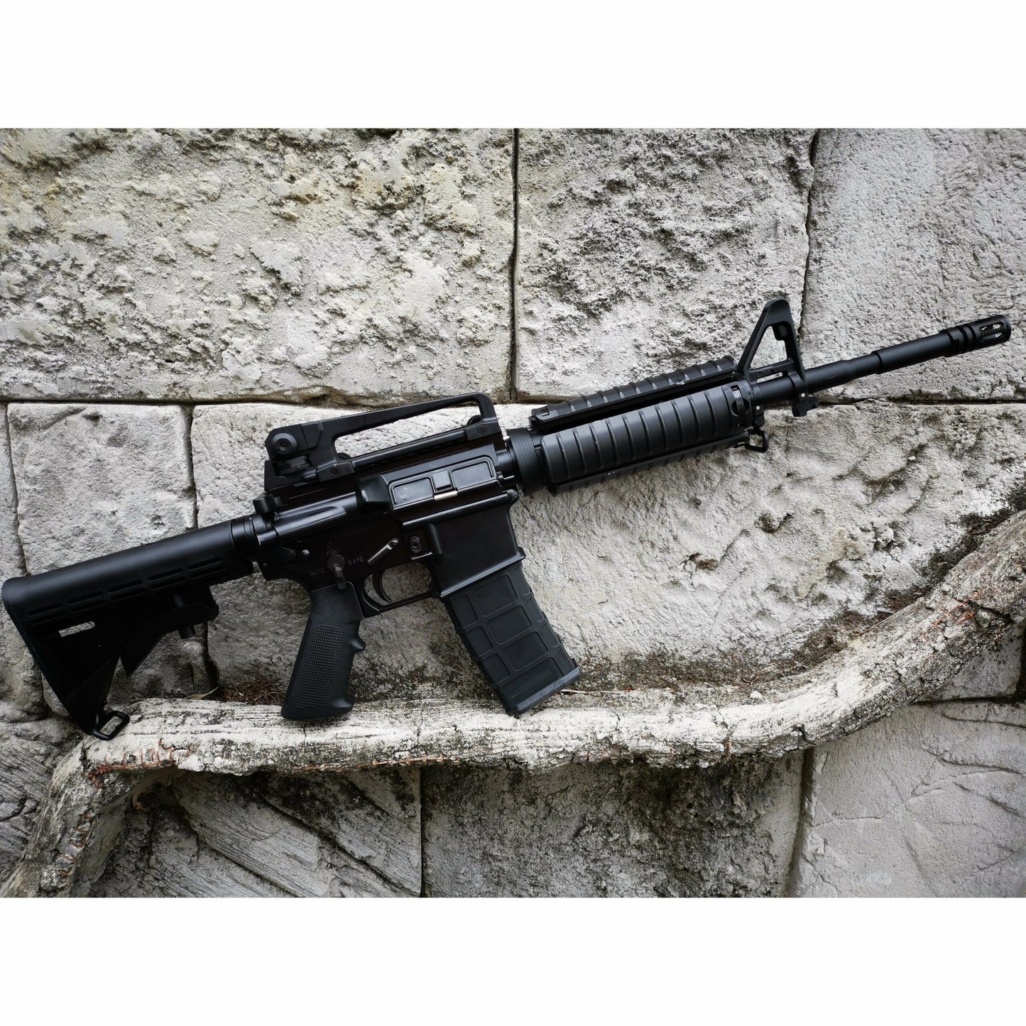 GOLDEN EAGLE MC6604RISM M4A1 FULL METAL GAS POWERED GEL BLASTER GREEN GAS BLOWBACK RIFLE Colour: Black