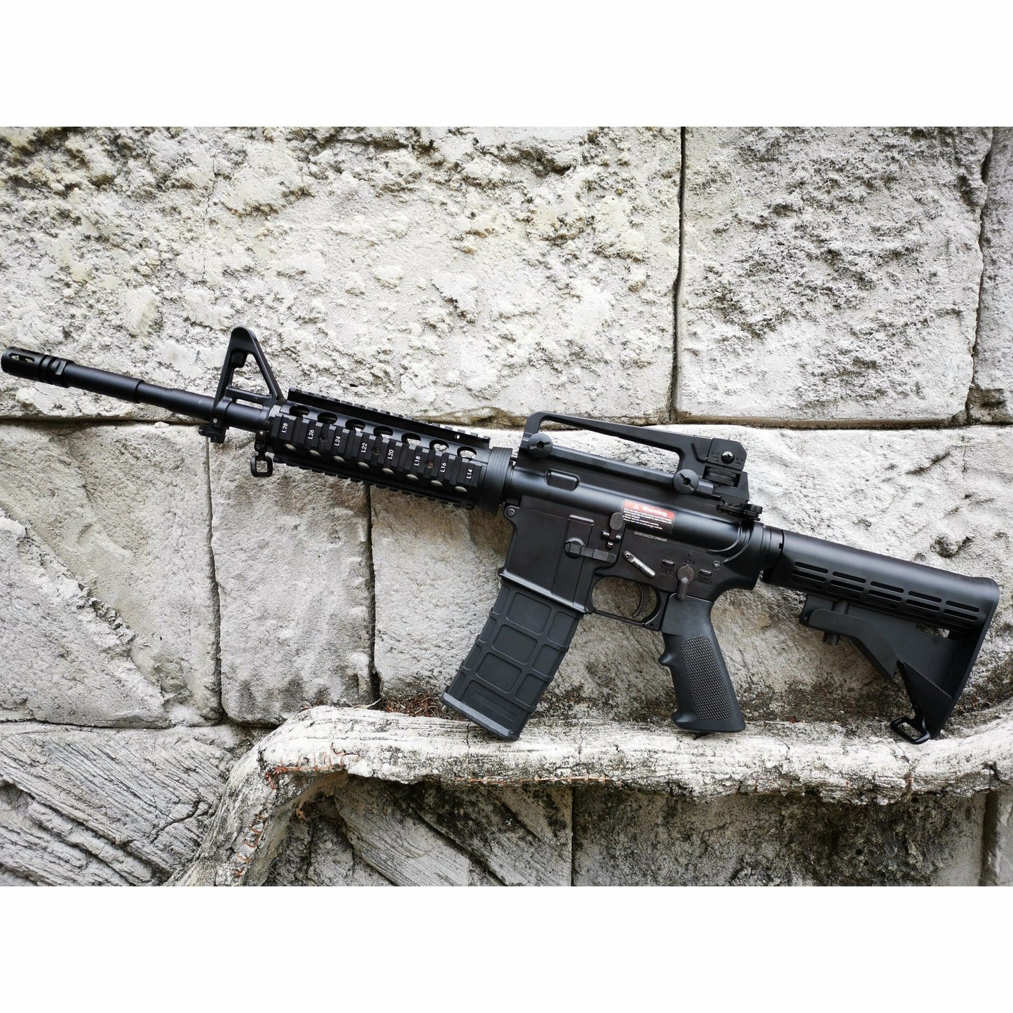 GOLDEN EAGLE MC6604RISM M4A1 FULL METAL GAS POWERED GEL BLASTER GREEN GAS BLOWBACK RIFLE Colour: Black