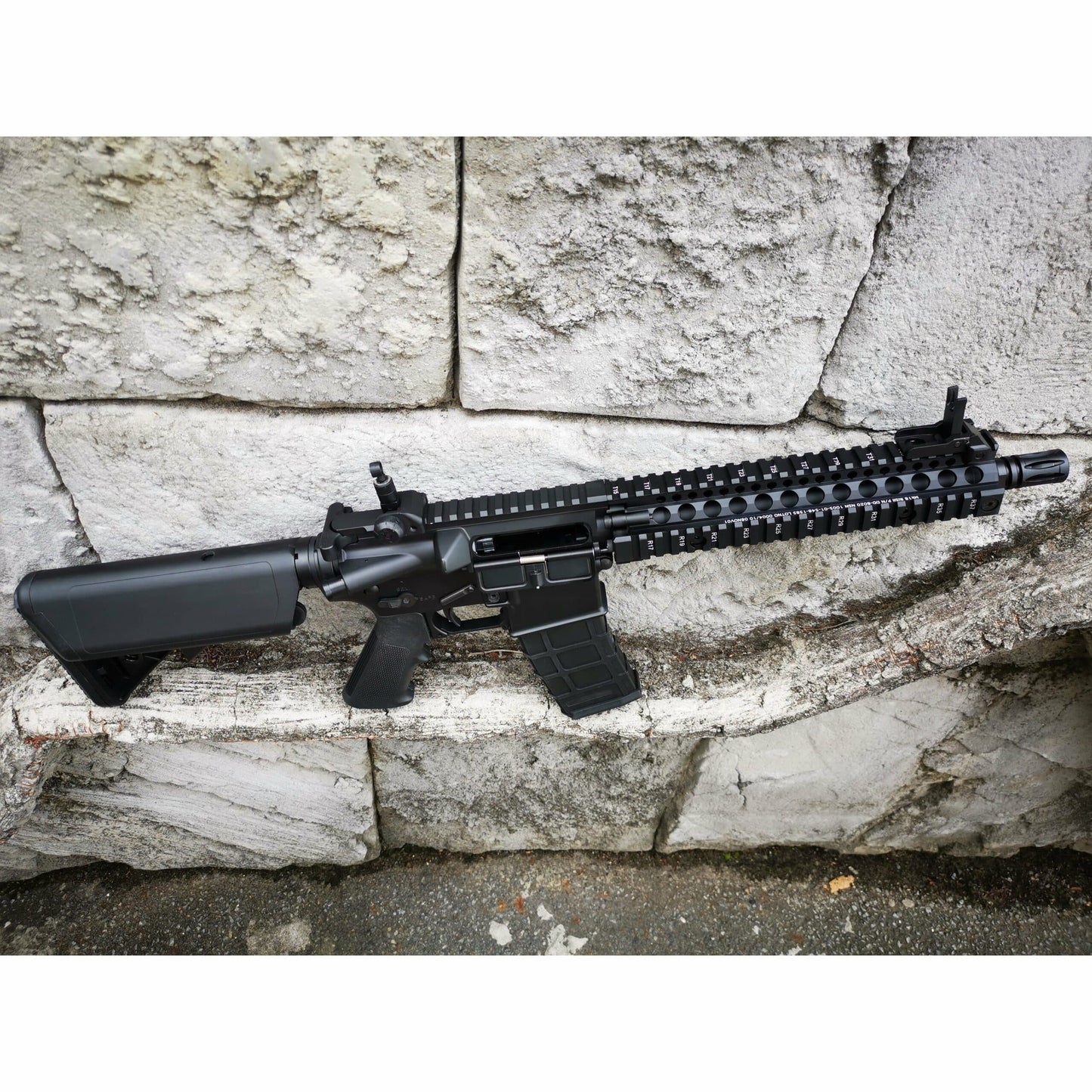 GOLDEN EAGLE MC6593M MK18 MOD1 FULL METAL GEL BLASTER GREEN GAS POWERED GAS BLOWBACK RIFLE Colour: Black